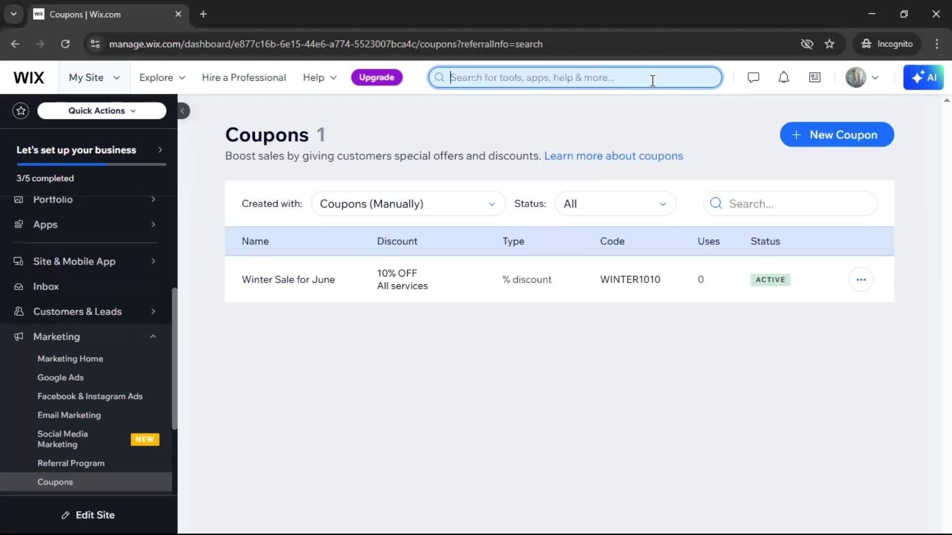Searching on Wix video thumbnail