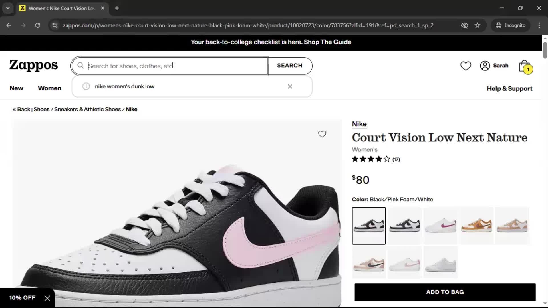 Searching on Zappos video thumbnail