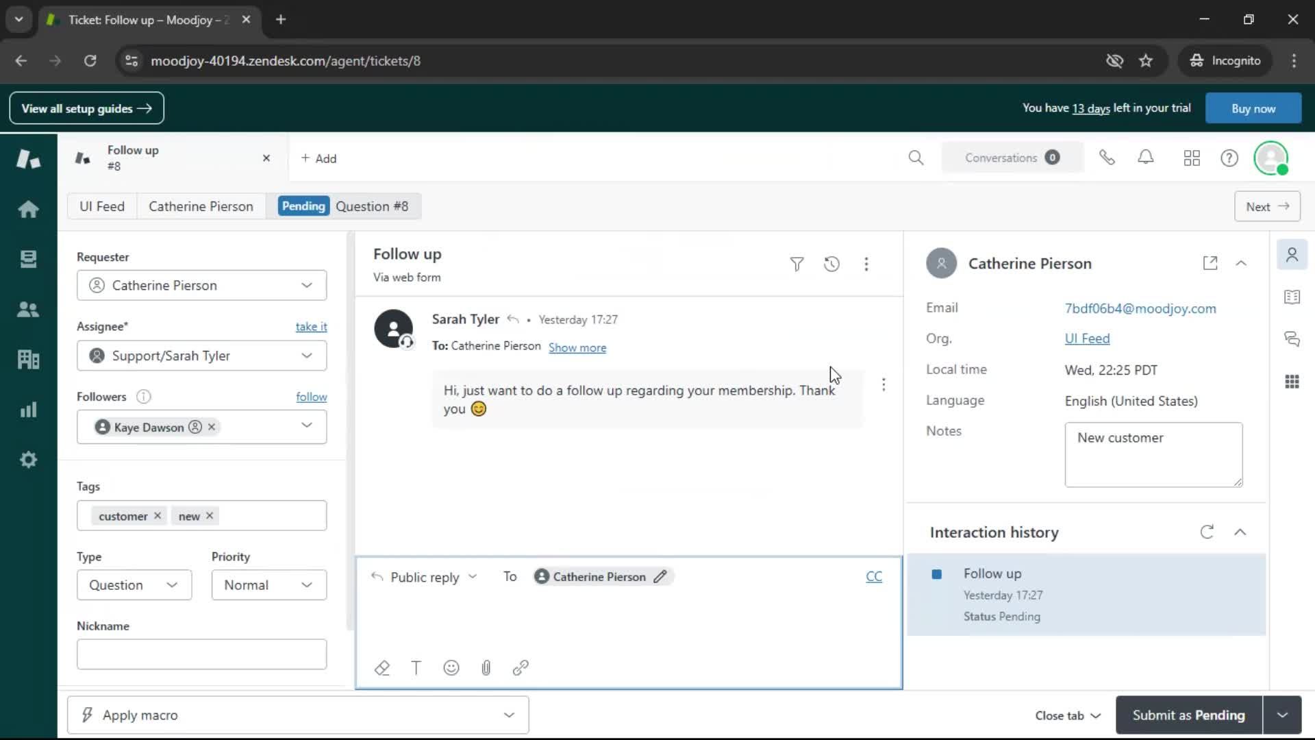 Searching screenshot