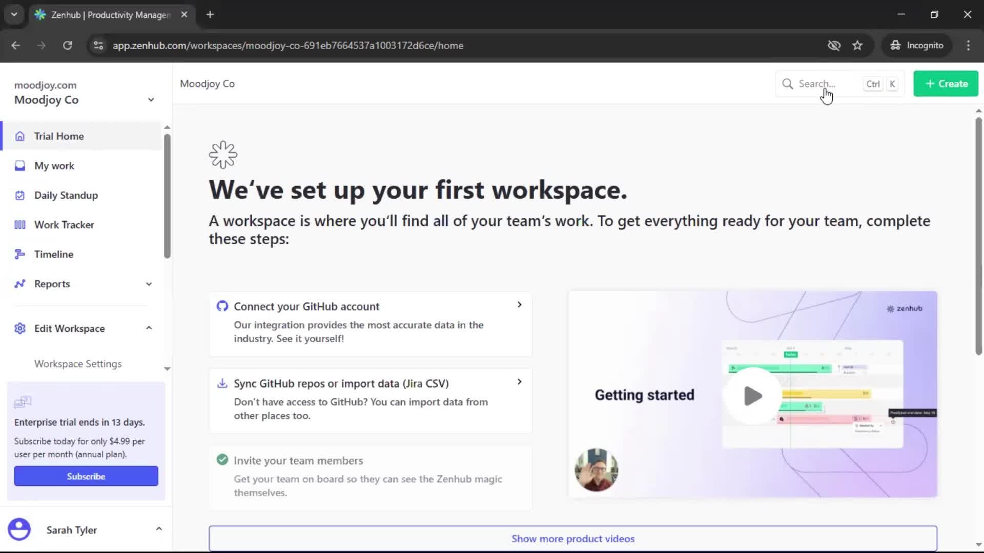 Searching screenshot