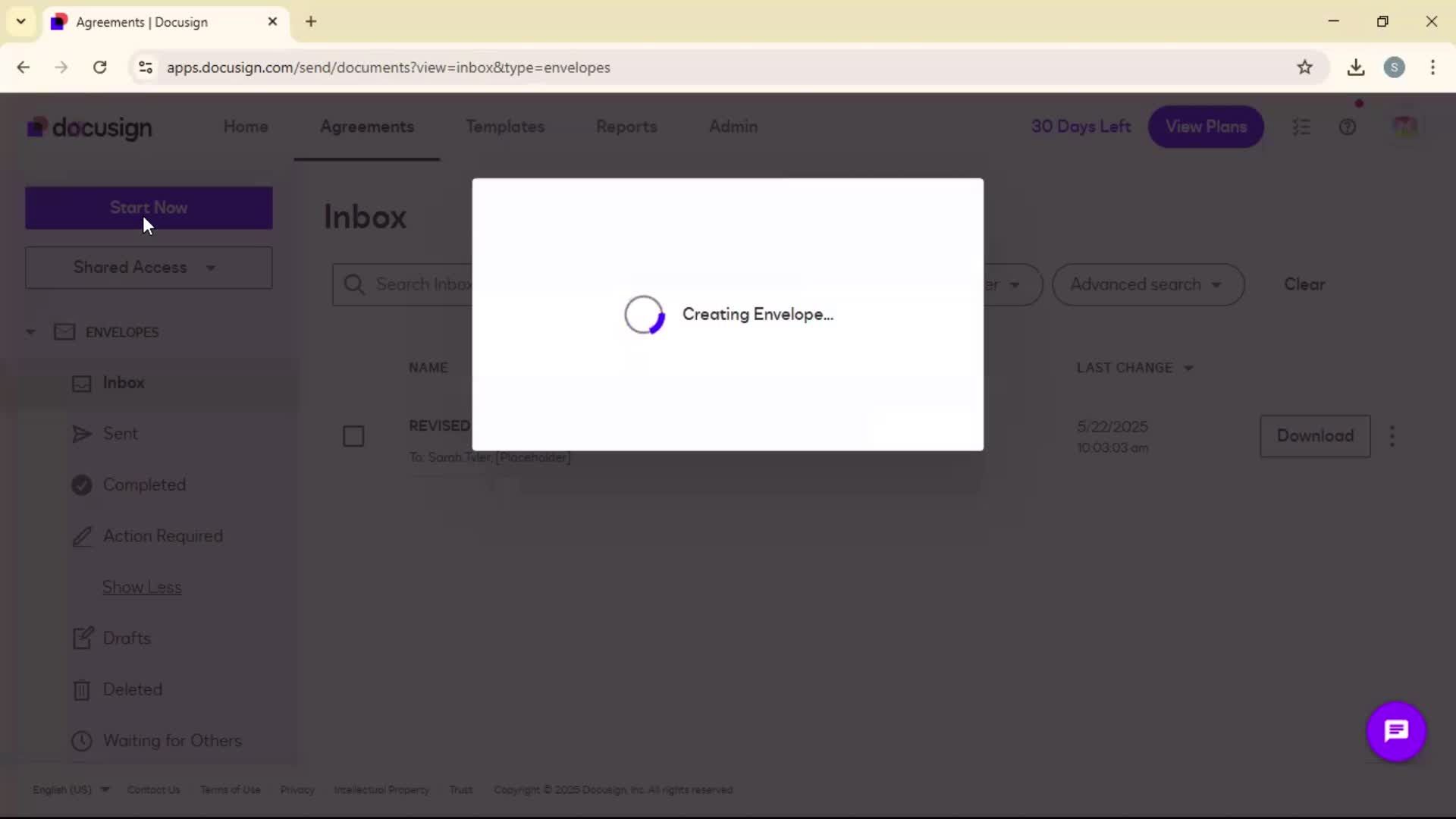Requesting a signature screenshot