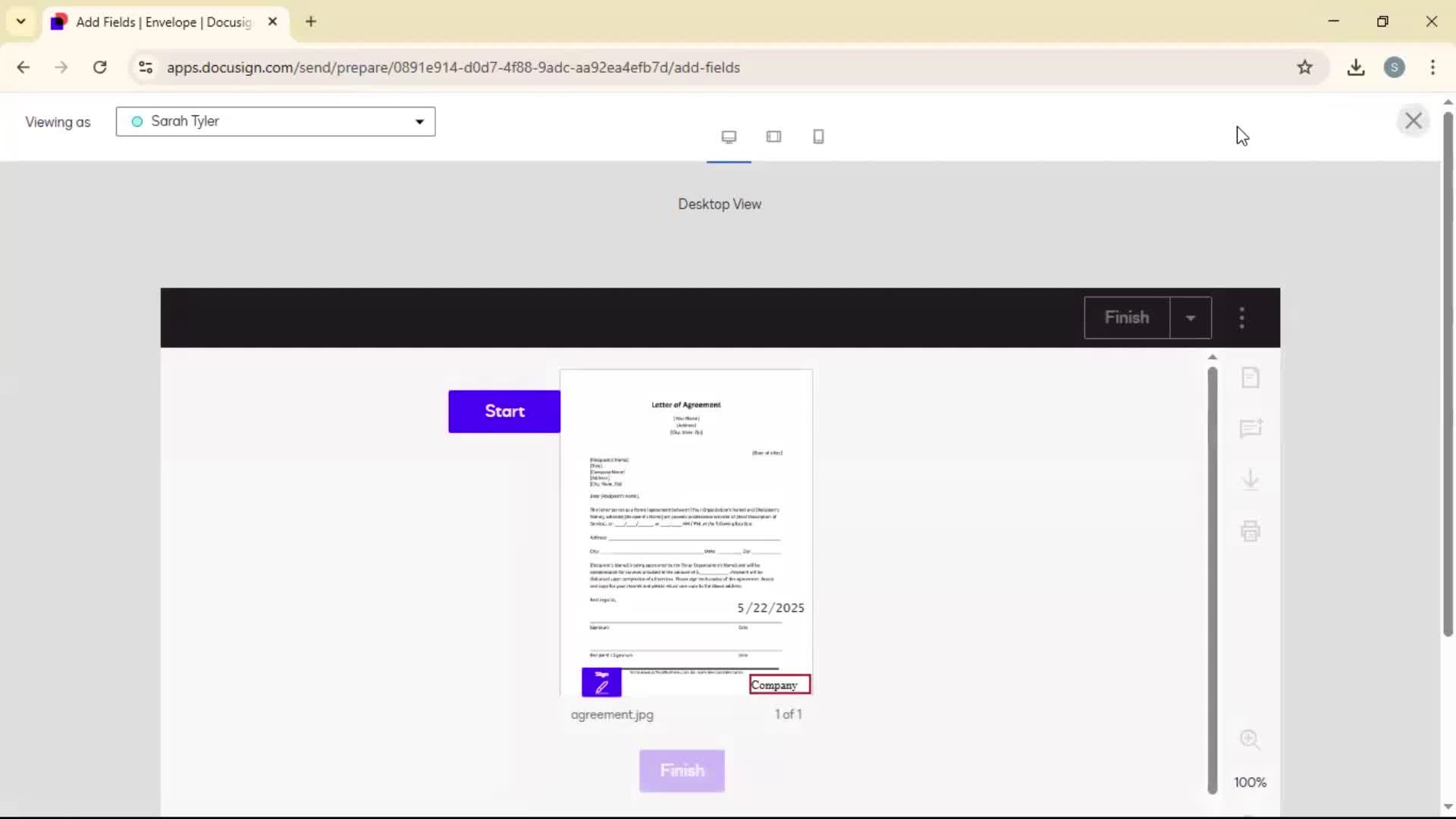 Requesting a signature on Docusign video thumbnail
