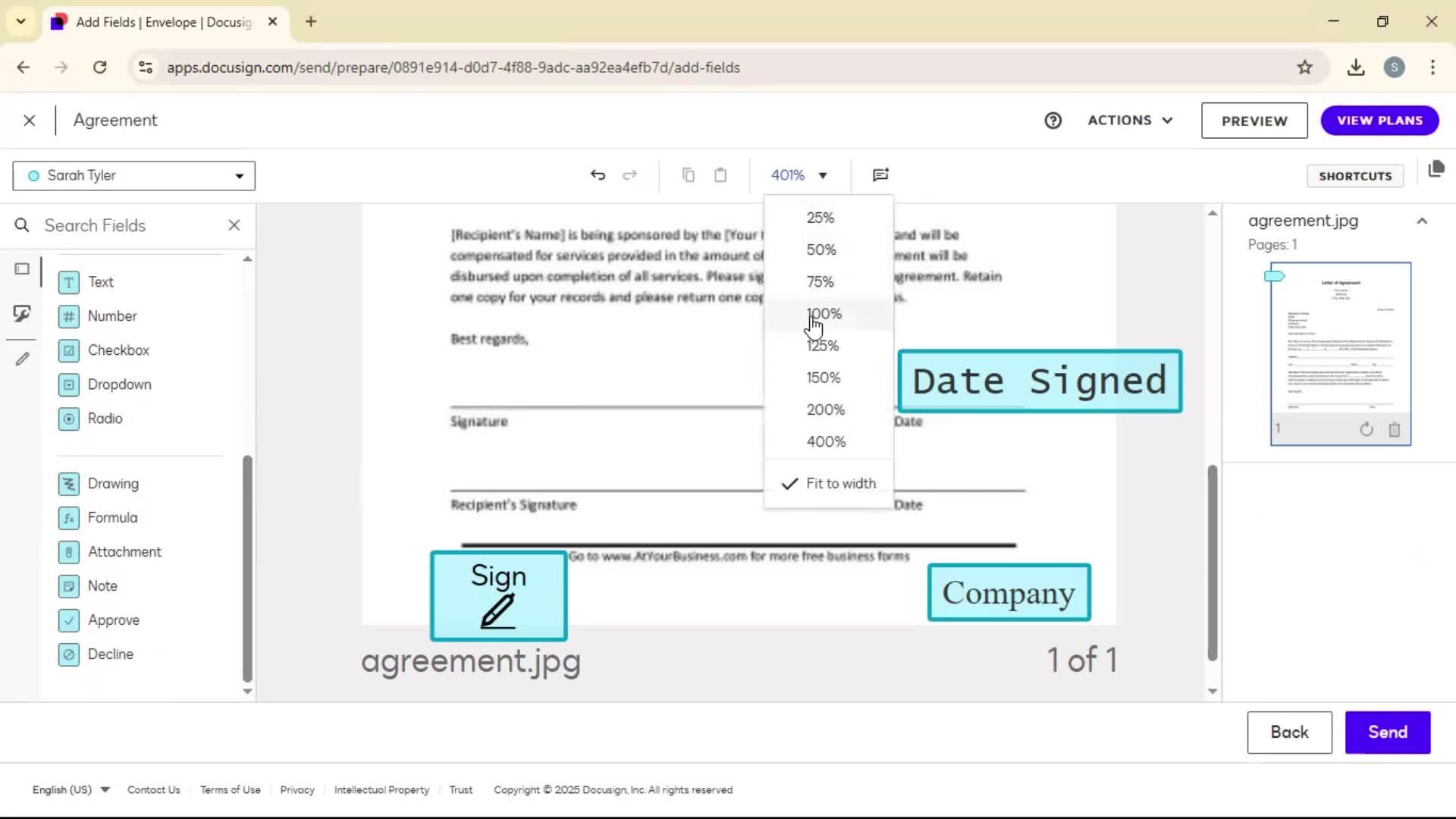 Requesting a signature on Docusign video thumbnail