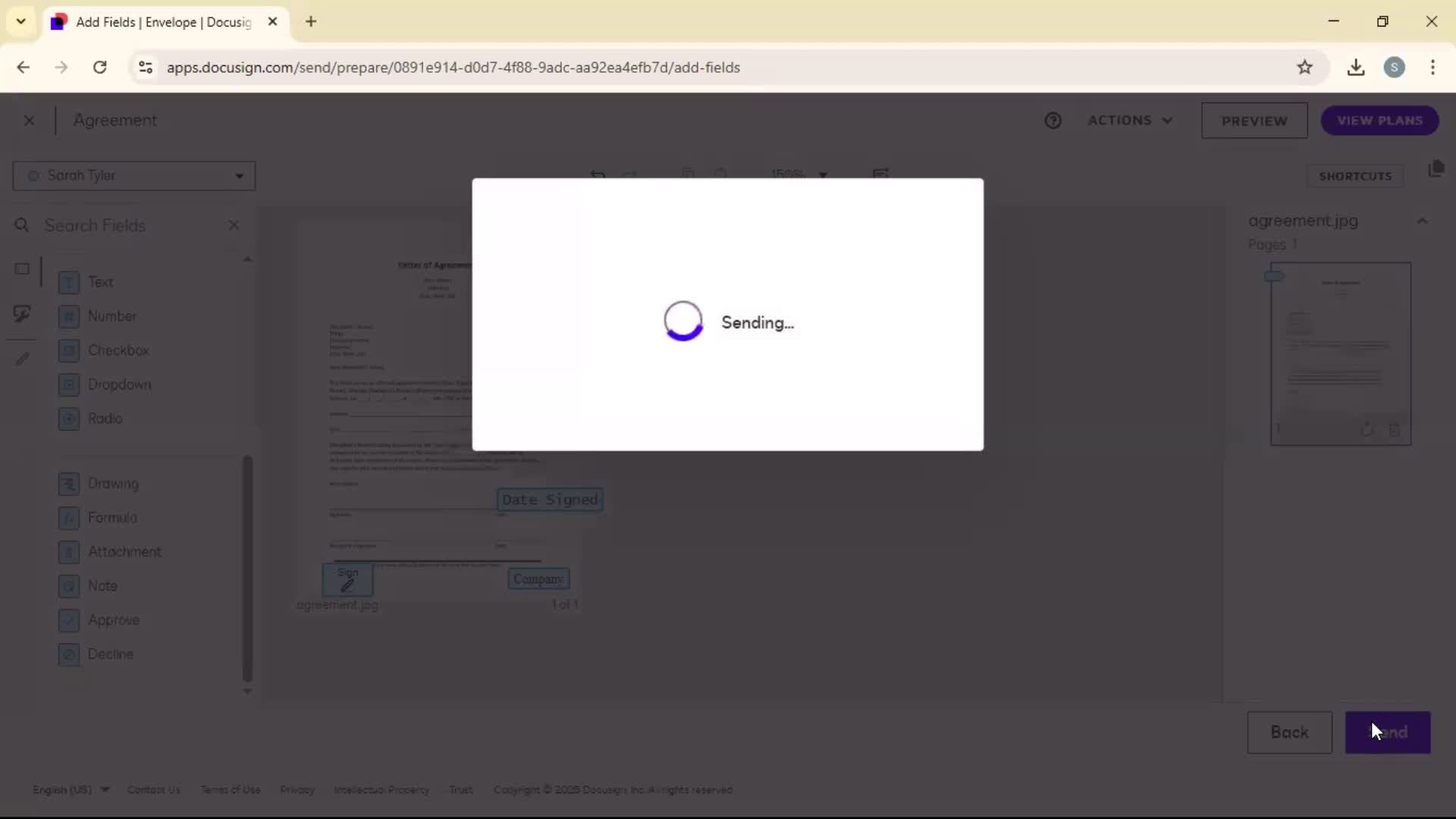 Requesting a signature on Docusign video thumbnail