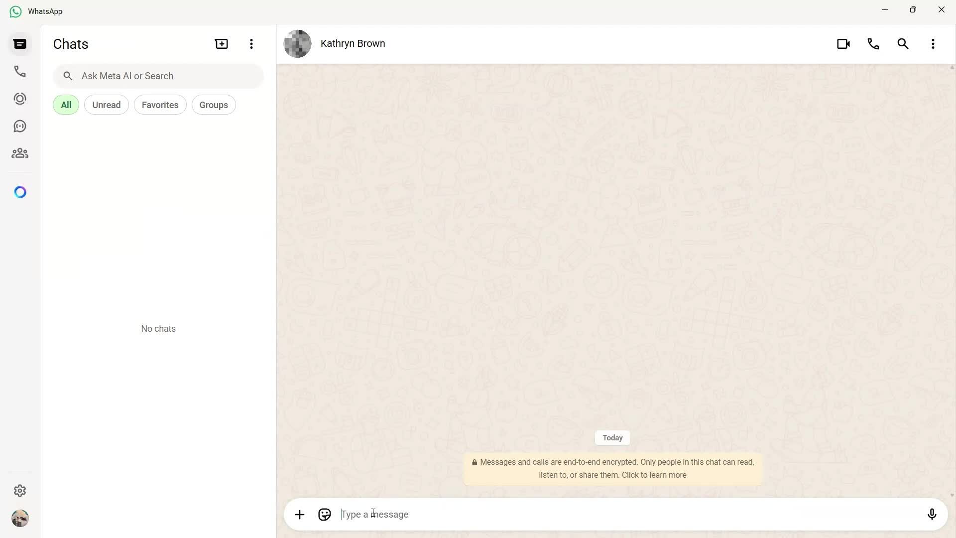 Sending messages screenshot