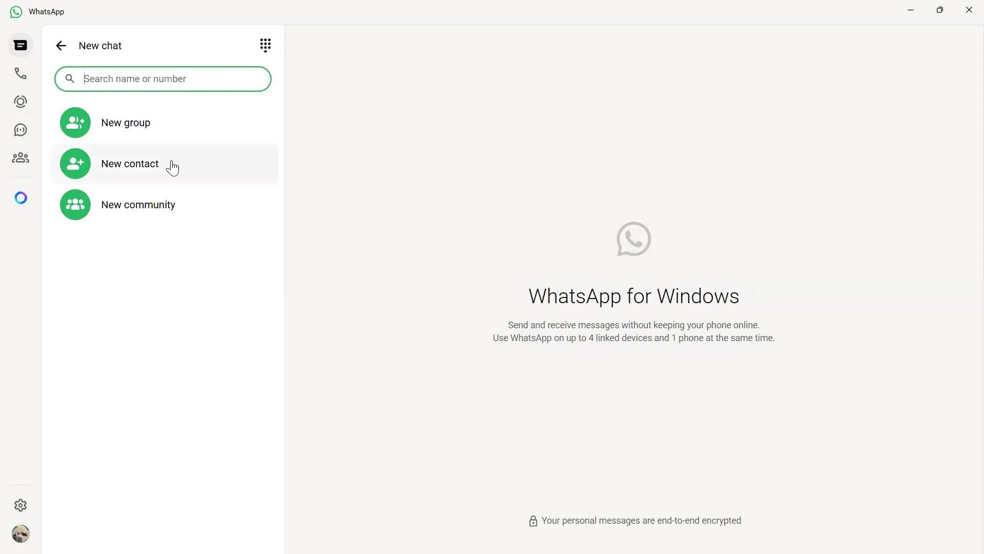 Sending messages screenshot