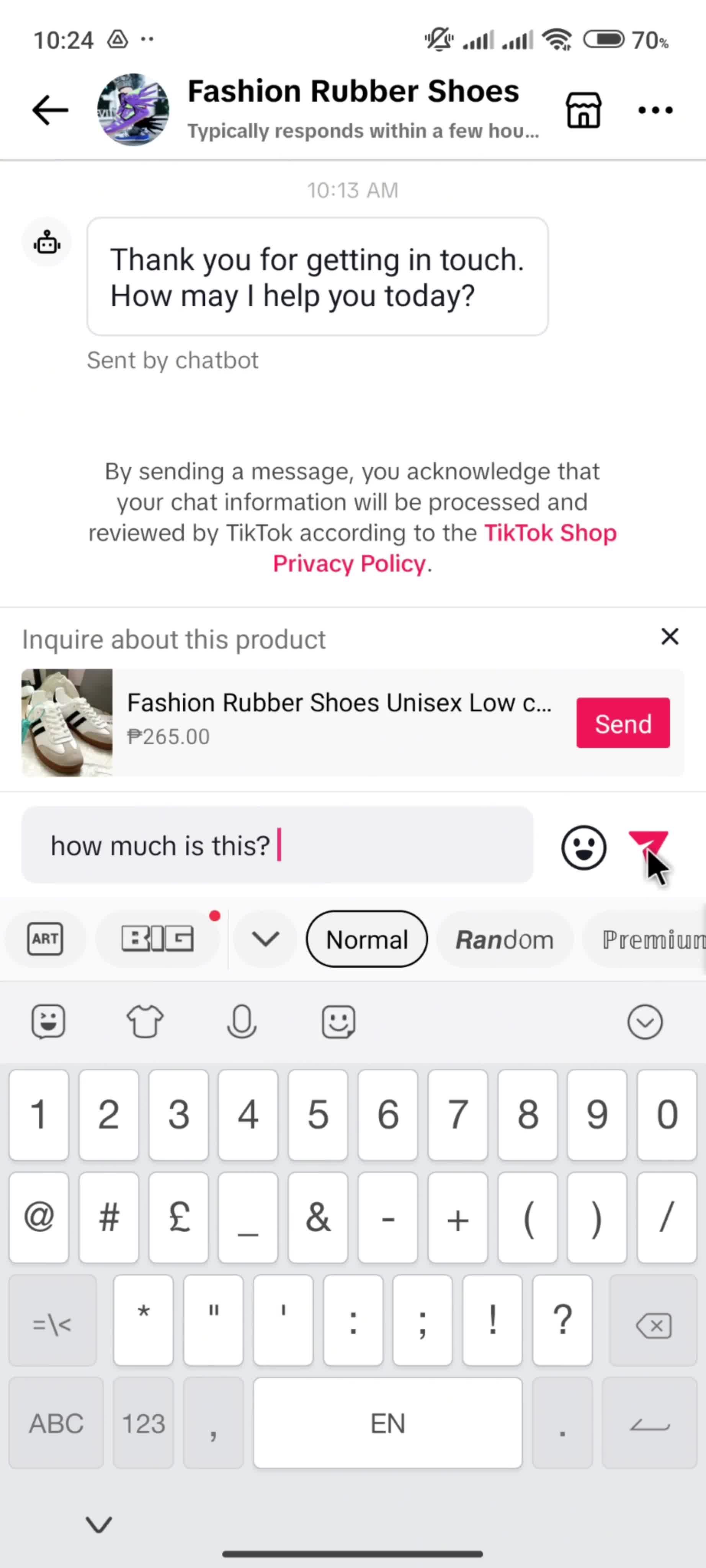 Messaging a seller on TikTok video thumbnail