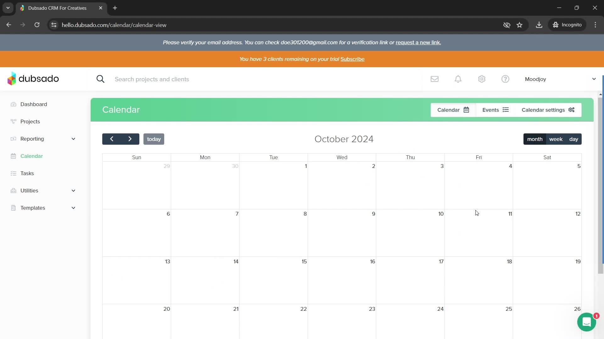 Adding an appointment screenshot