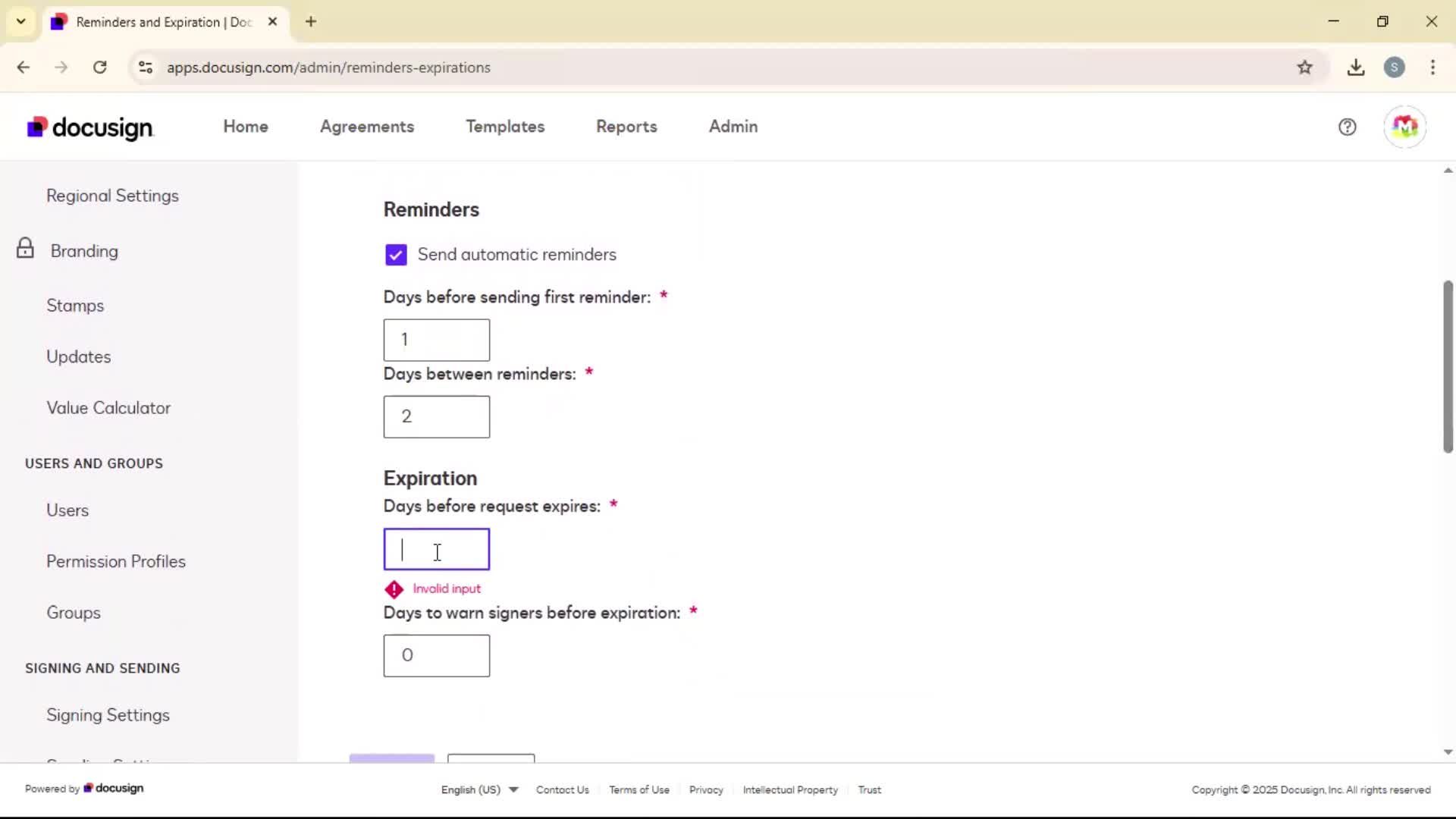 Setting a reminder screenshot