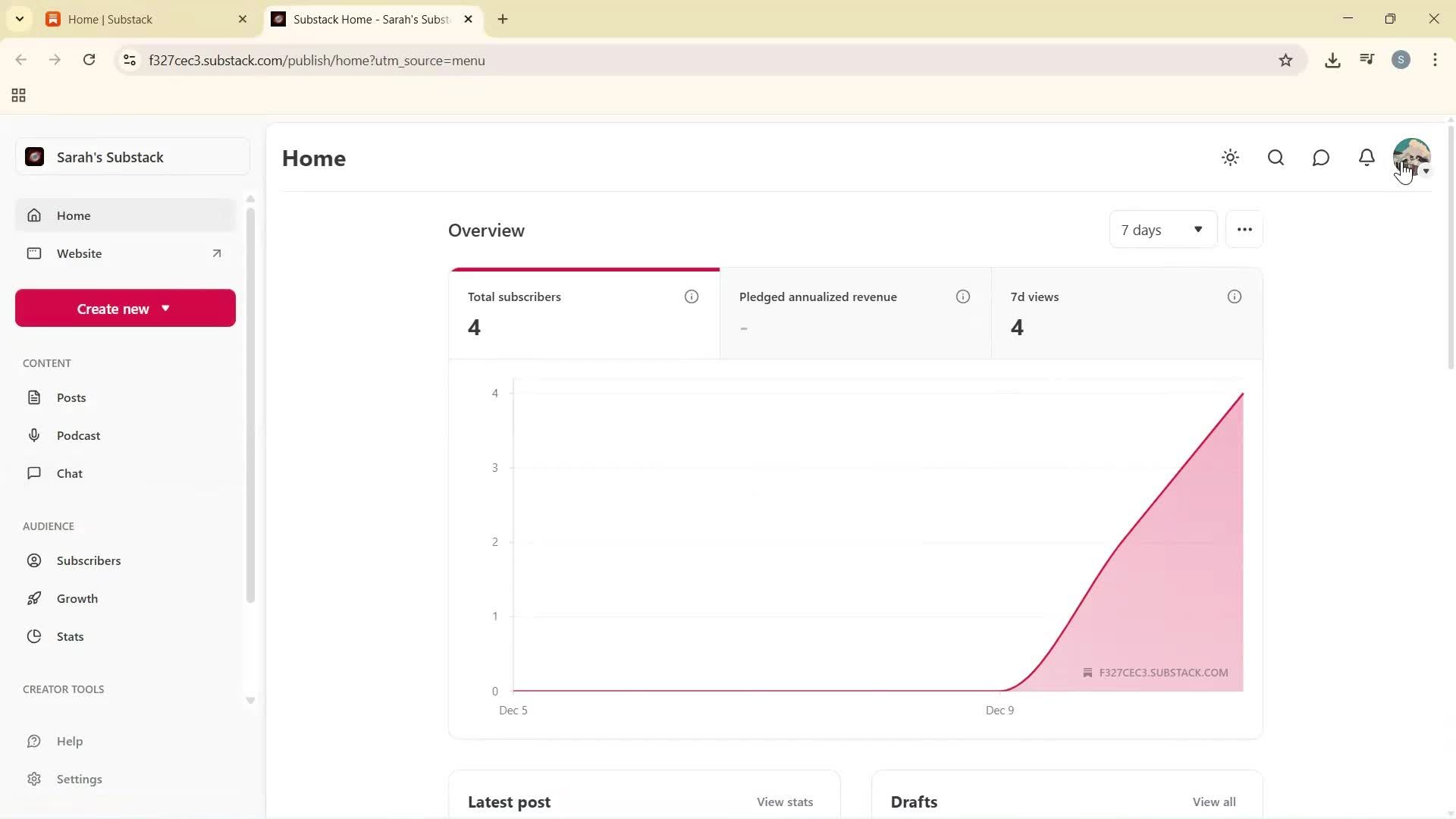 Changing password screenshot