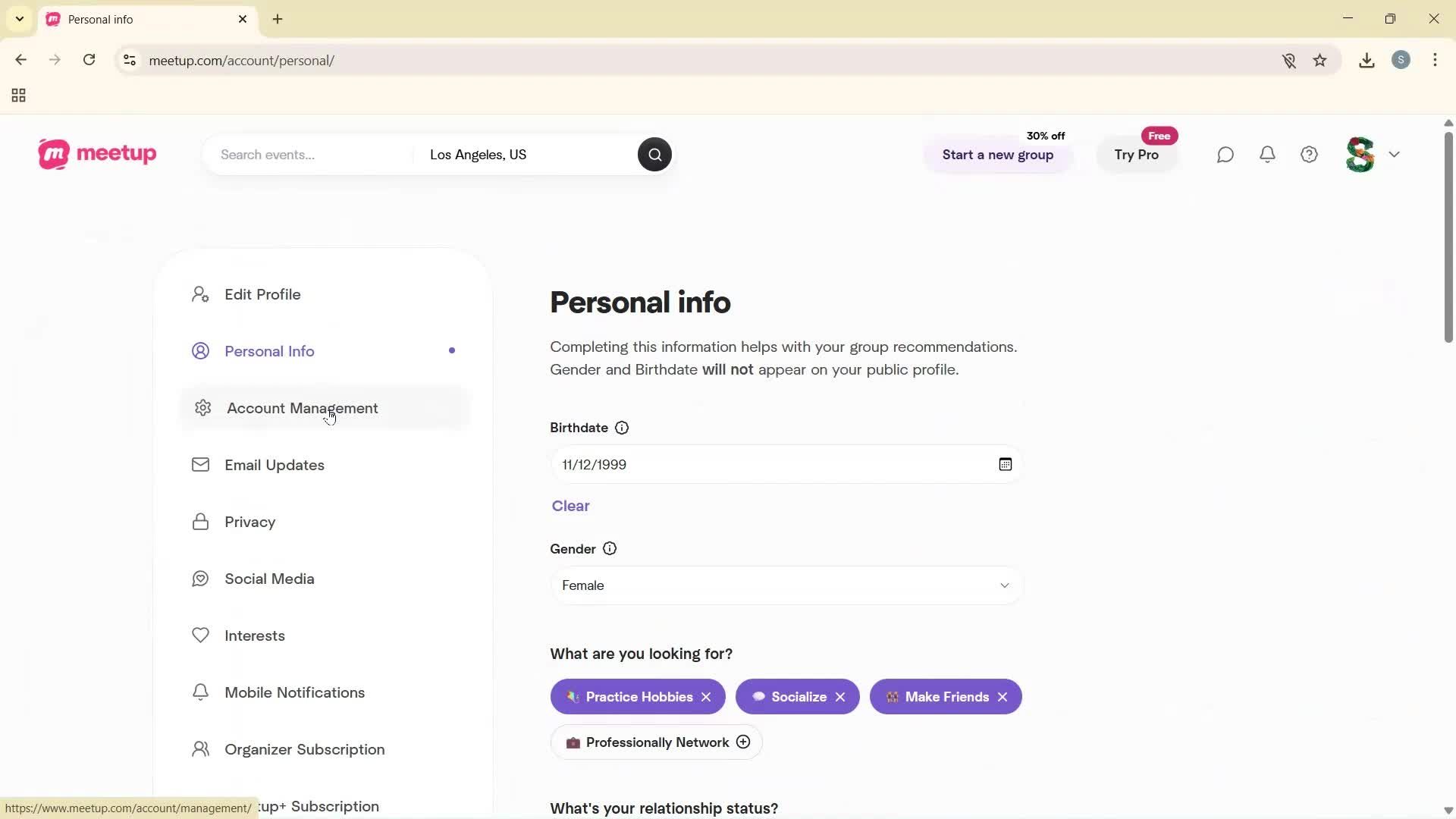 Settings on Meetup video thumbnail