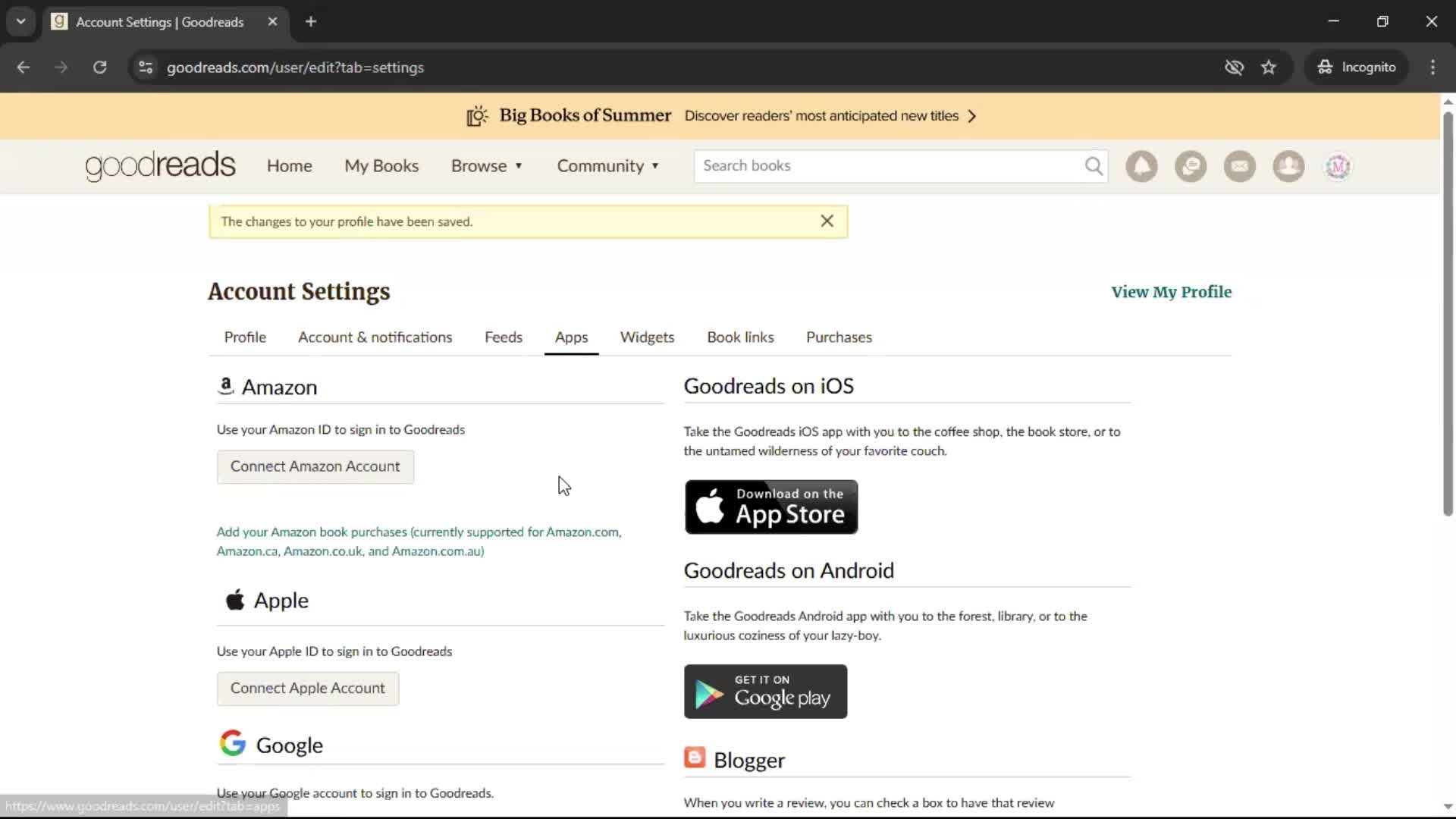 Settings screenshot