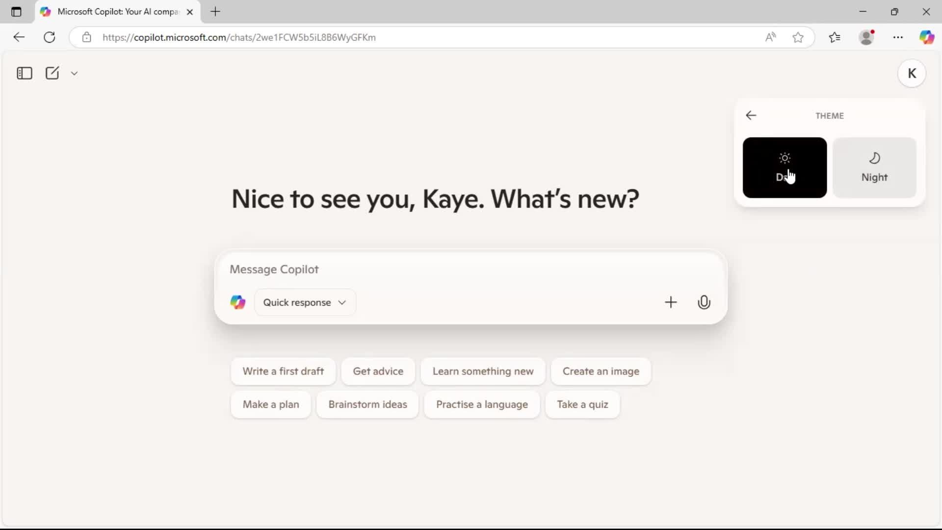 Settings screenshot