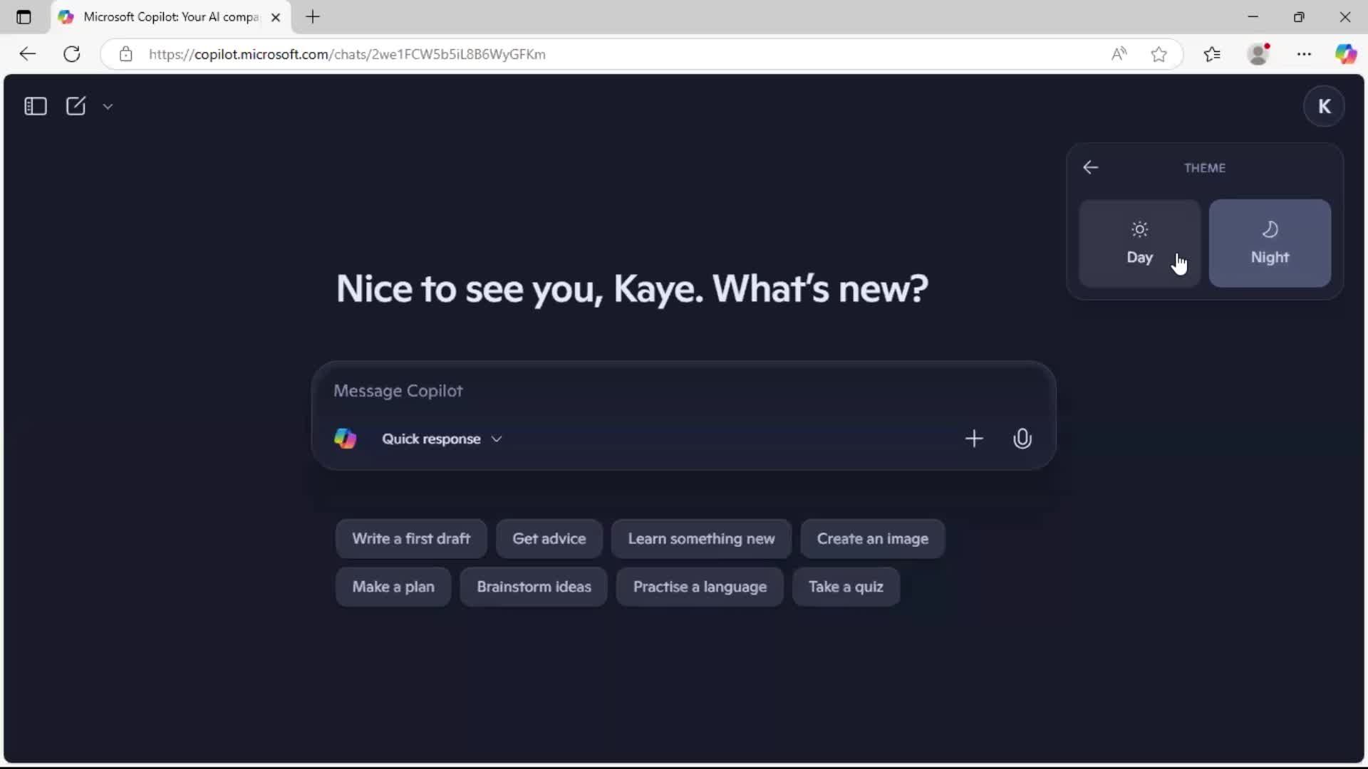 Settings screenshot