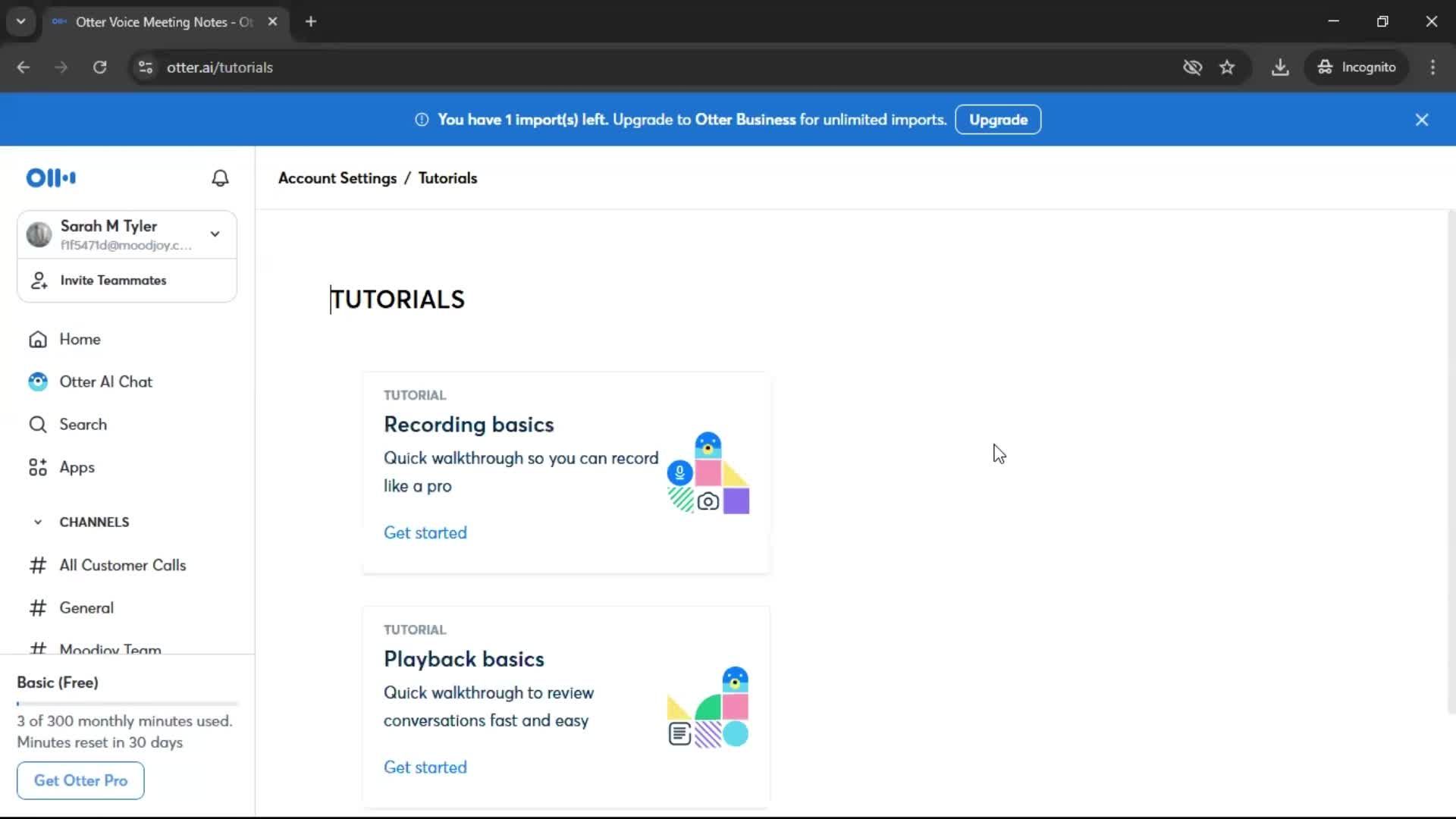 Settings screenshot
