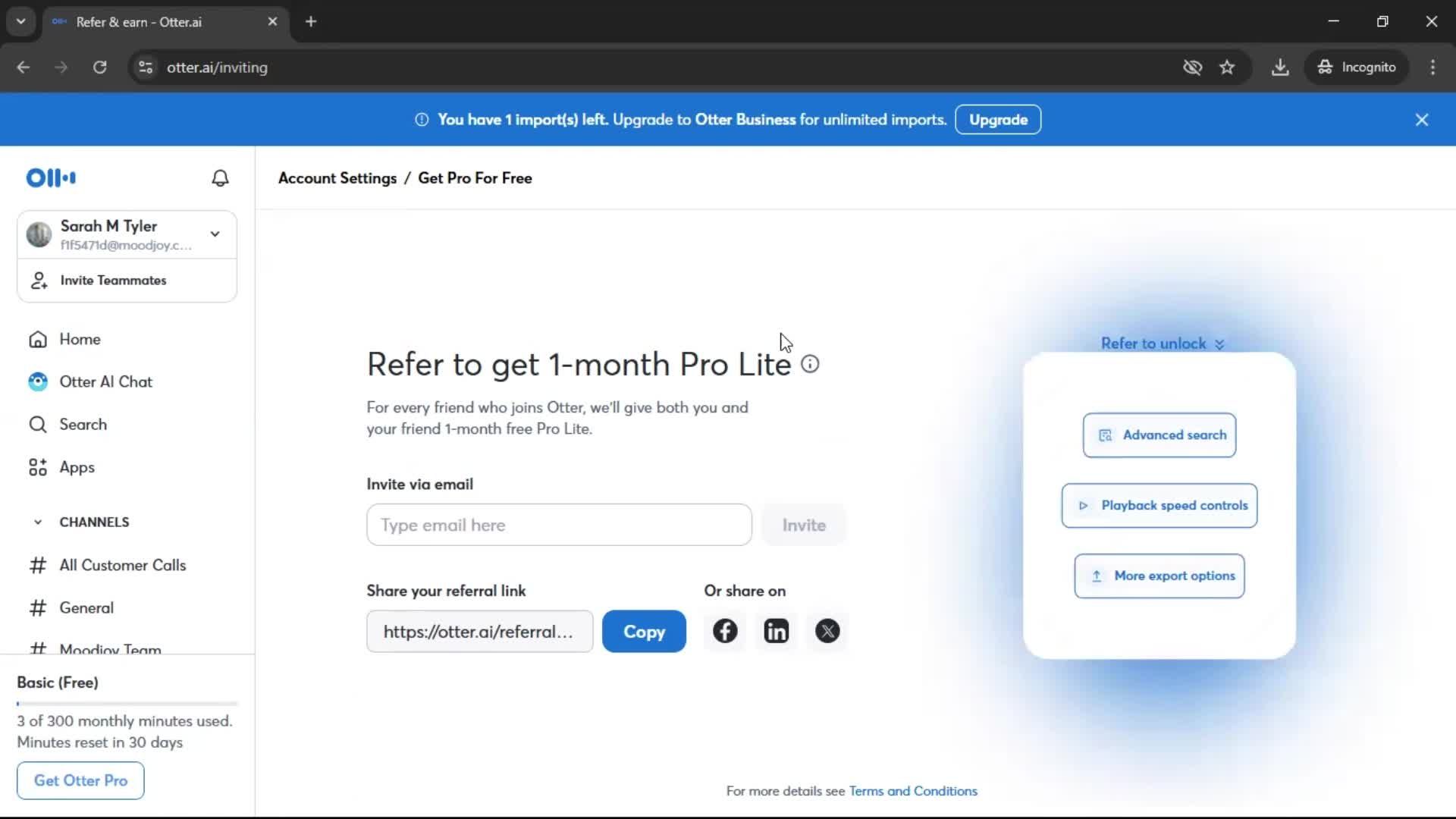 Settings screenshot