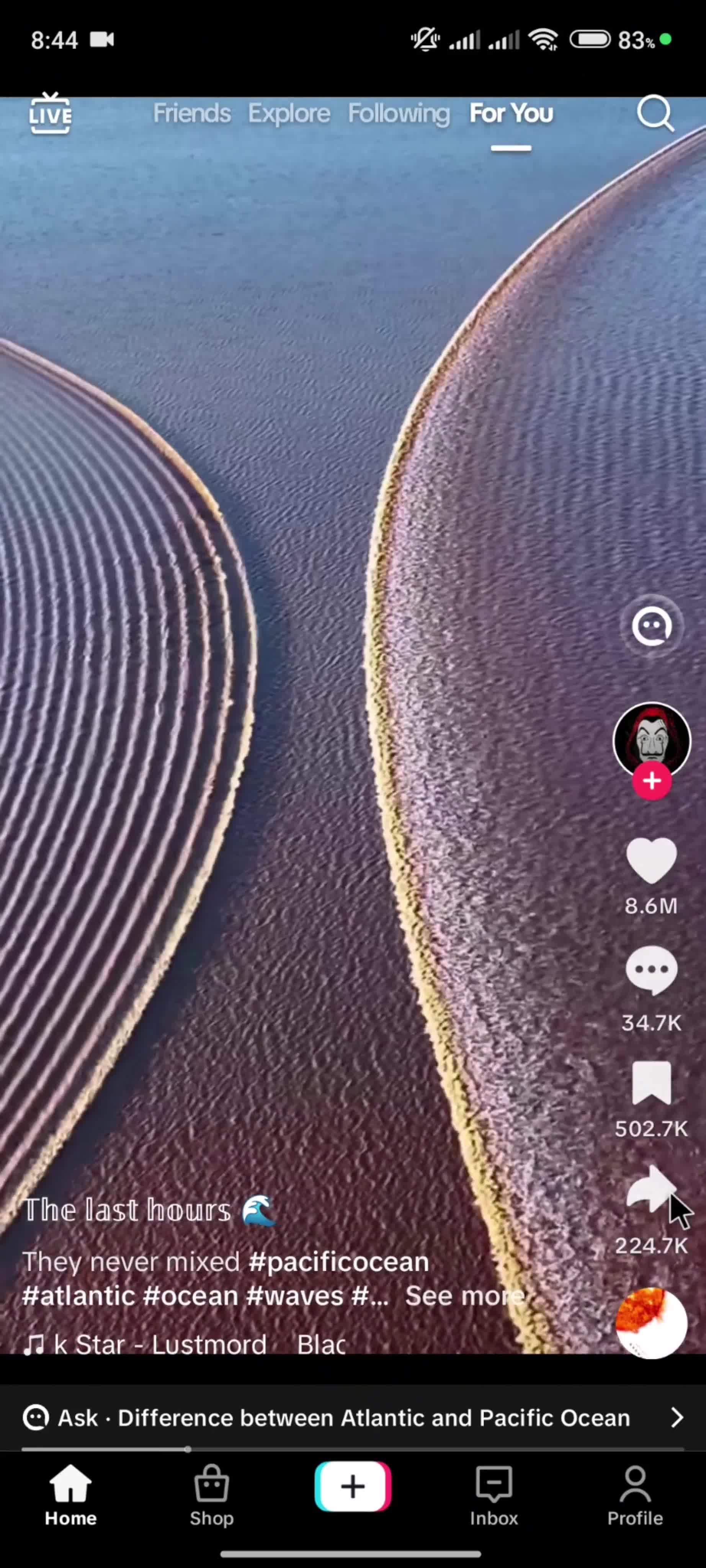 Sharing a video screenshot