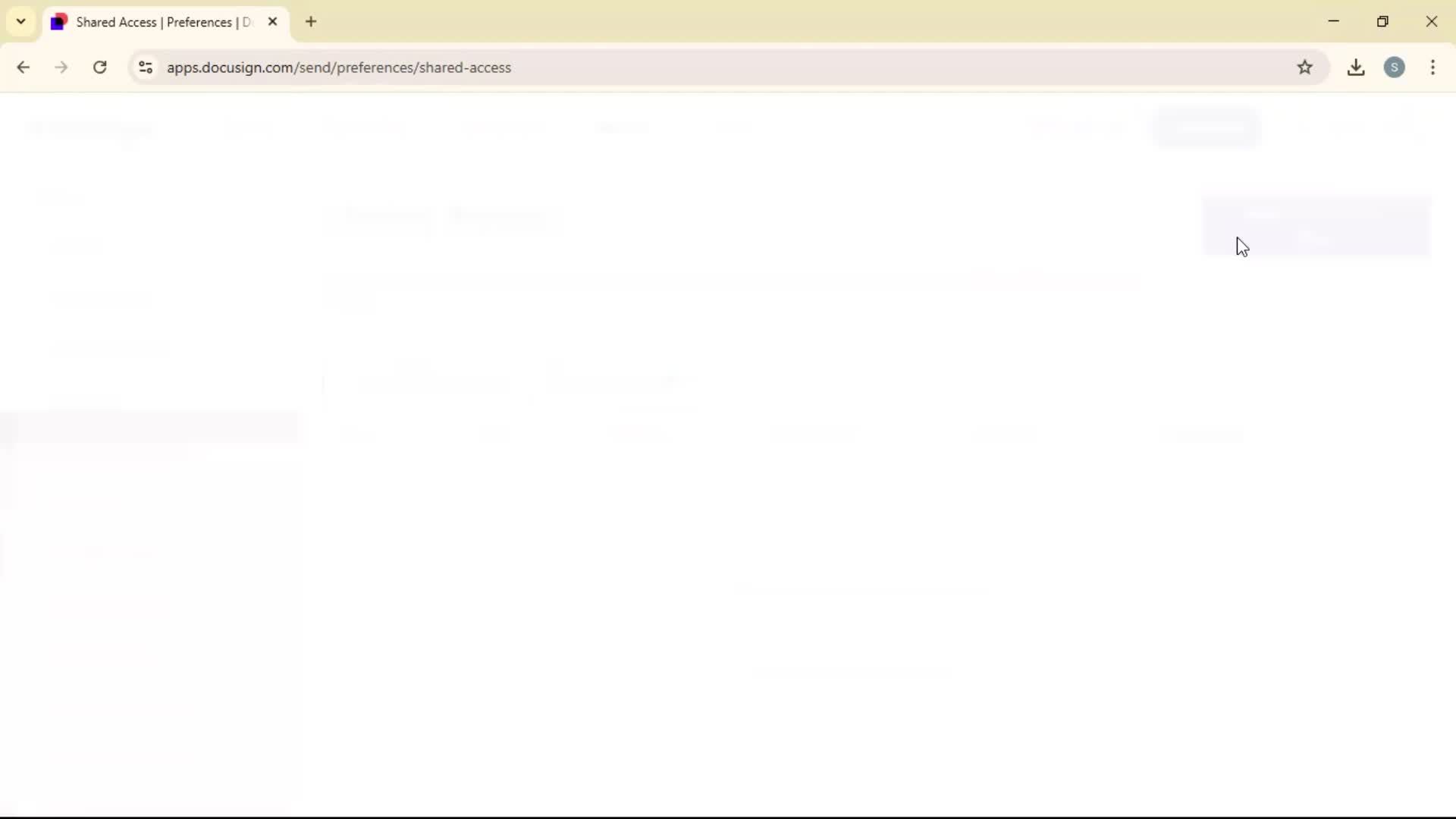 Sharing access screenshot