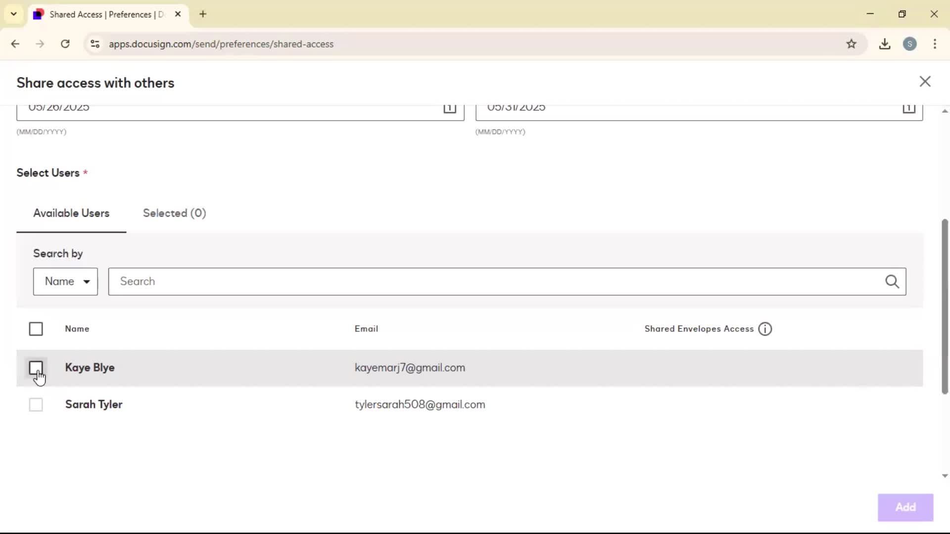 Sharing access on Docusign video thumbnail
