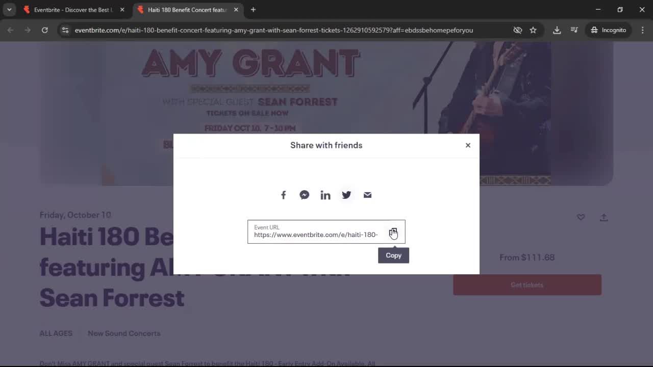 Sharing screenshot