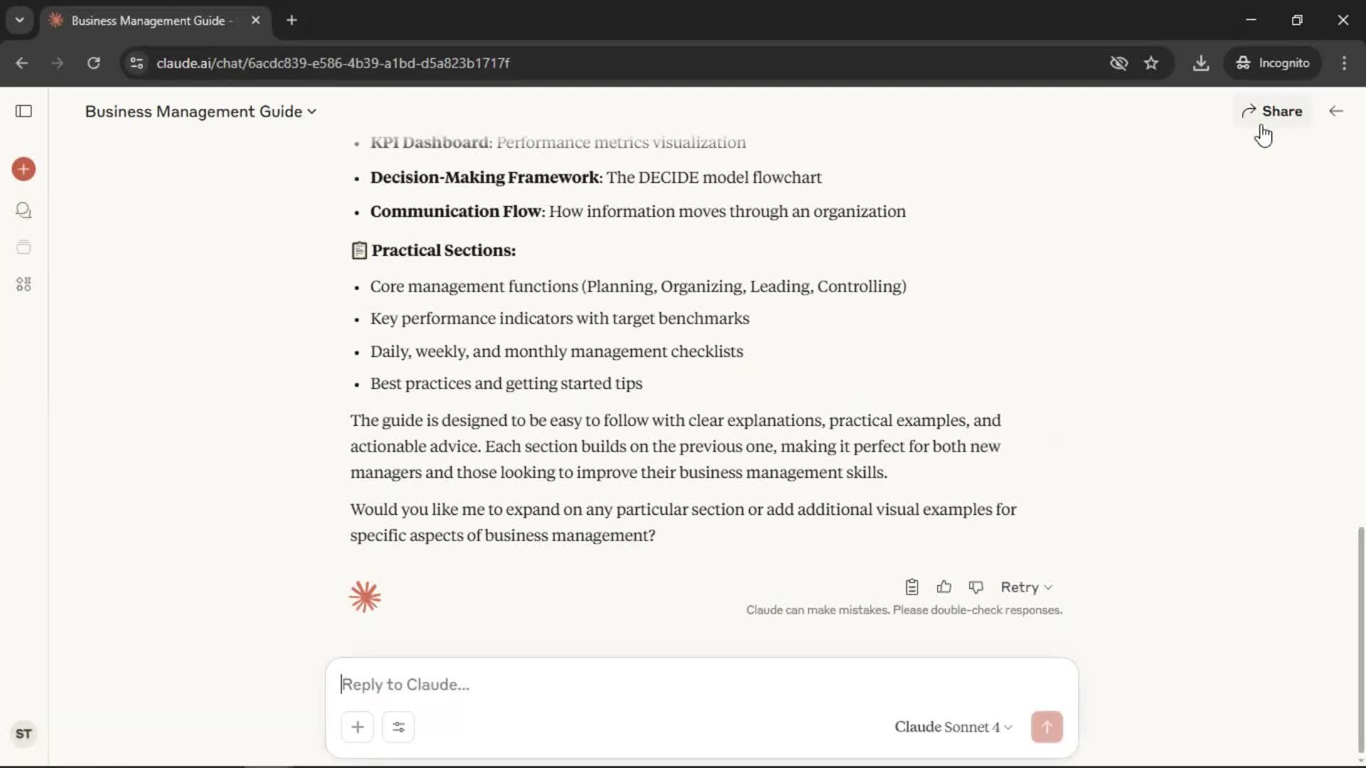 Sharing screenshot
