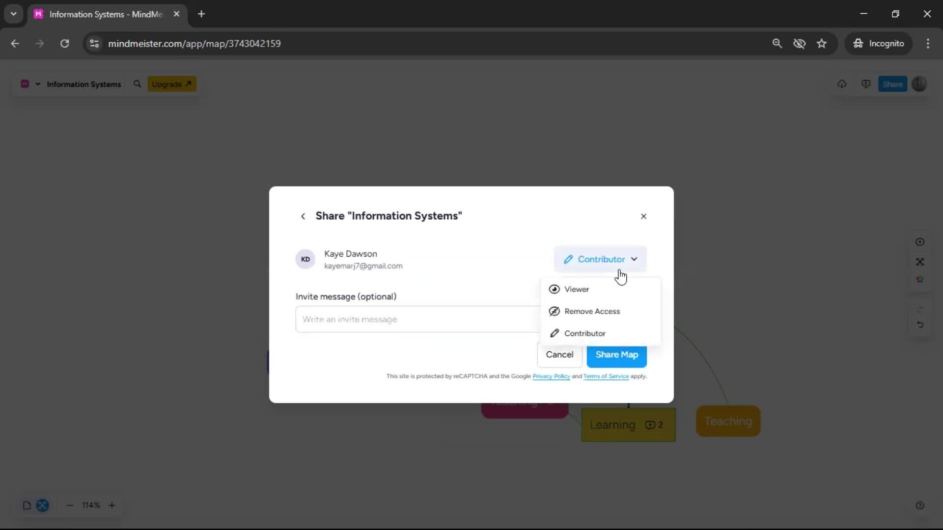 Sharing screenshot