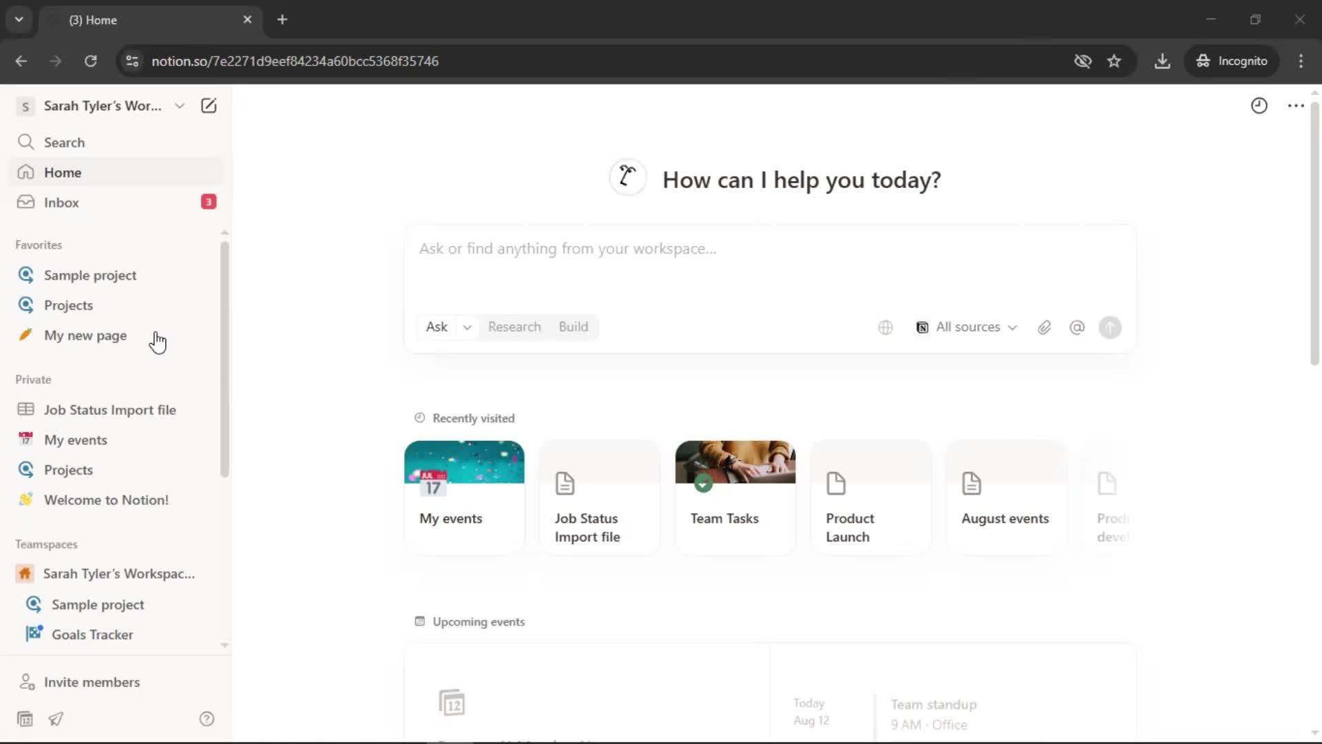Sharing screenshot