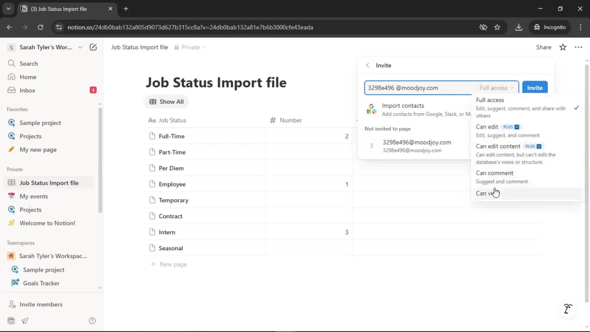 Sharing screenshot