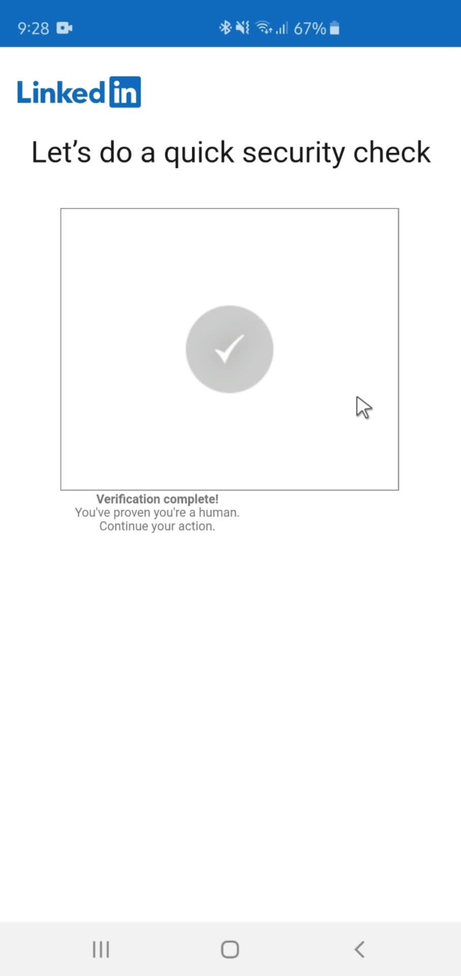 Logging in screenshot