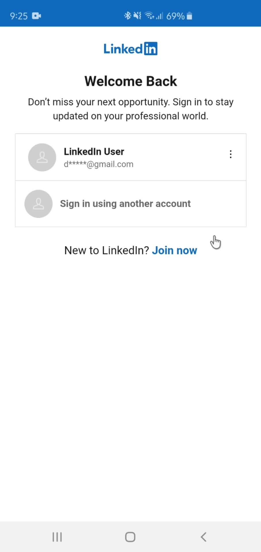Logging out screenshot