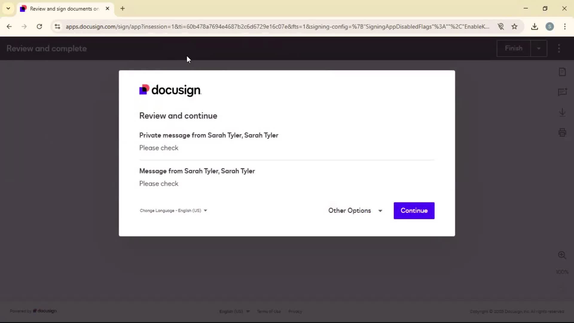 Signing a document on Docusign video thumbnail