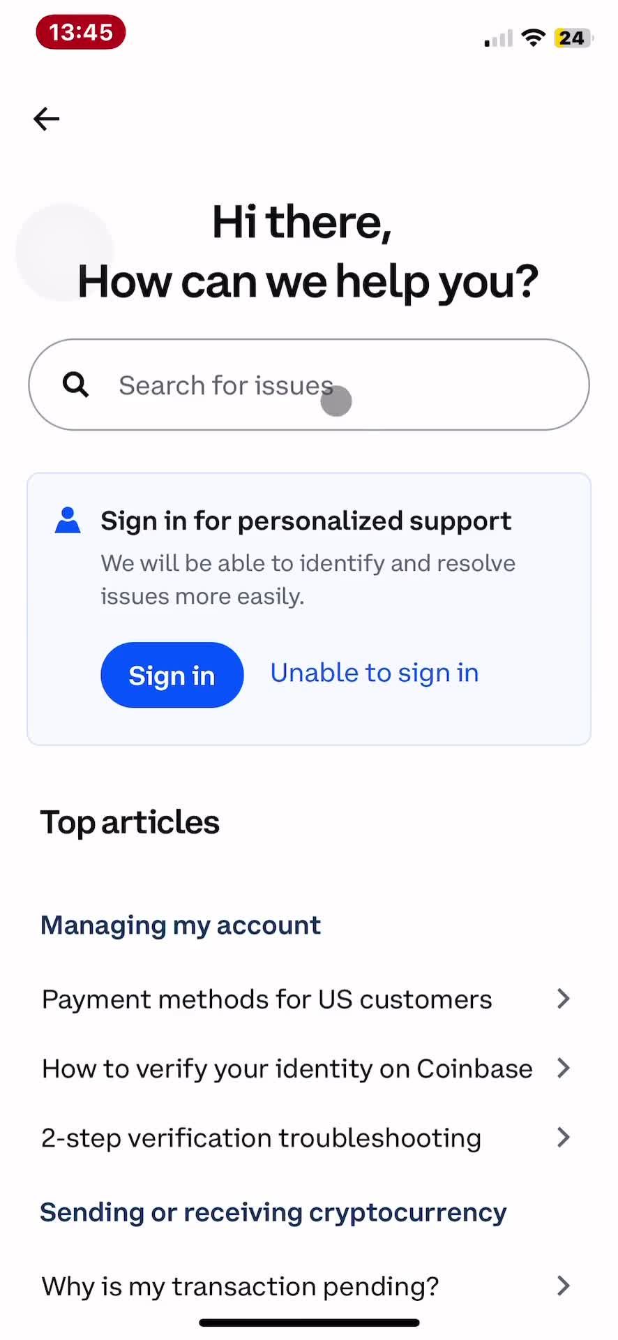 Help center on Coinbase video thumbnail