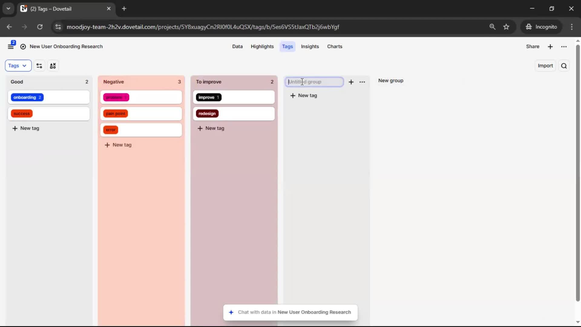Tagging screenshot