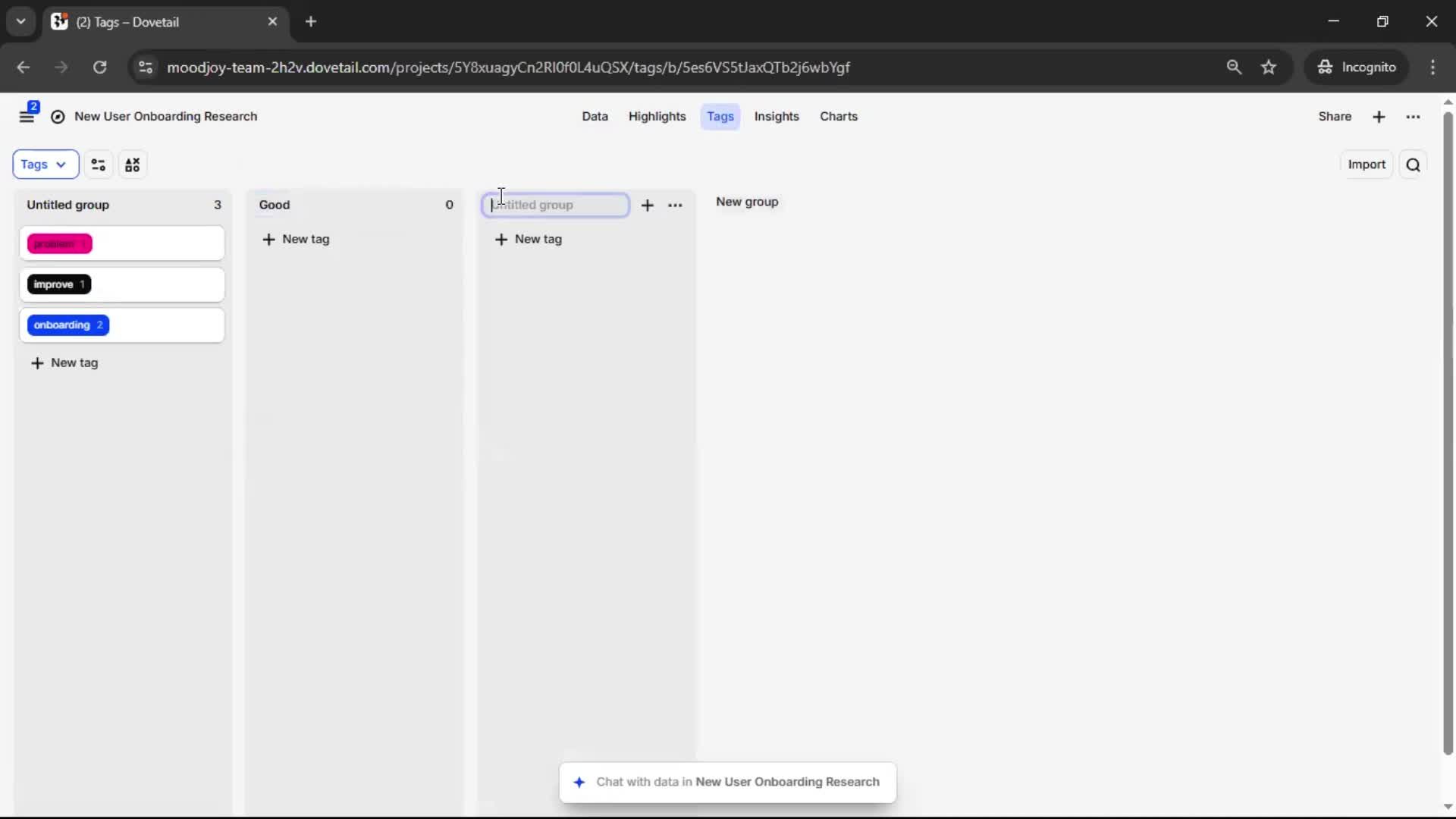 Tagging screenshot