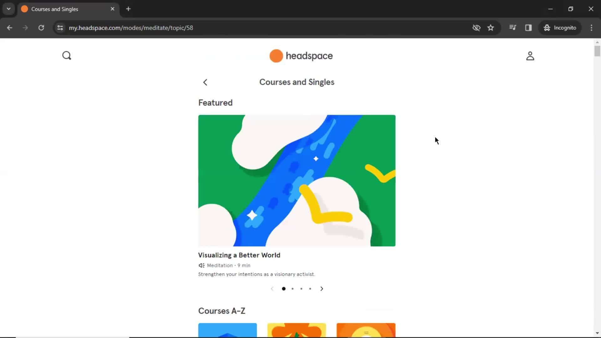 Taking a course on Headspace video thumbnail