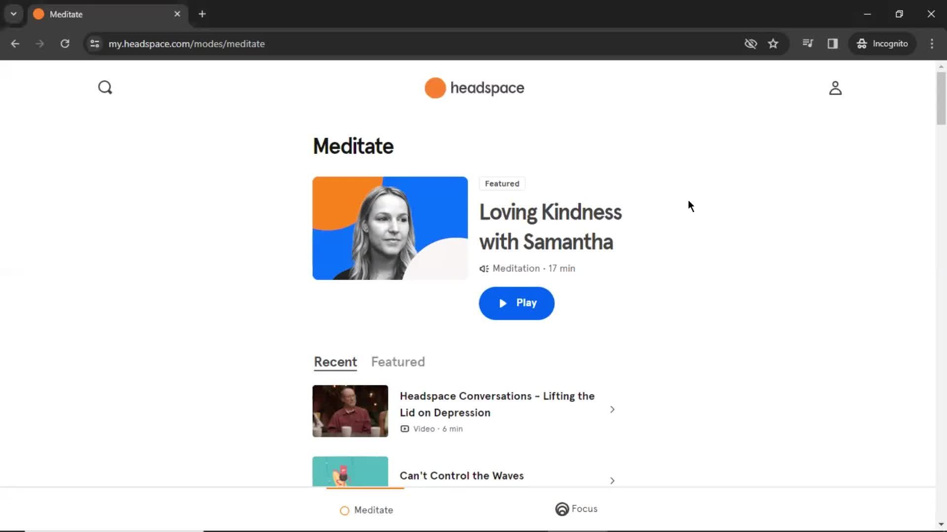 Taking a course on Headspace video thumbnail