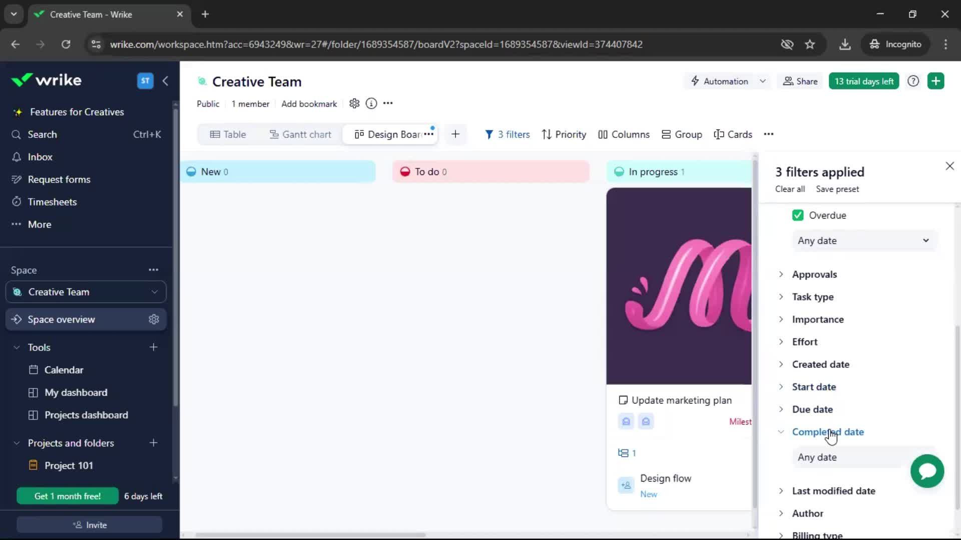 Tasks screenshot