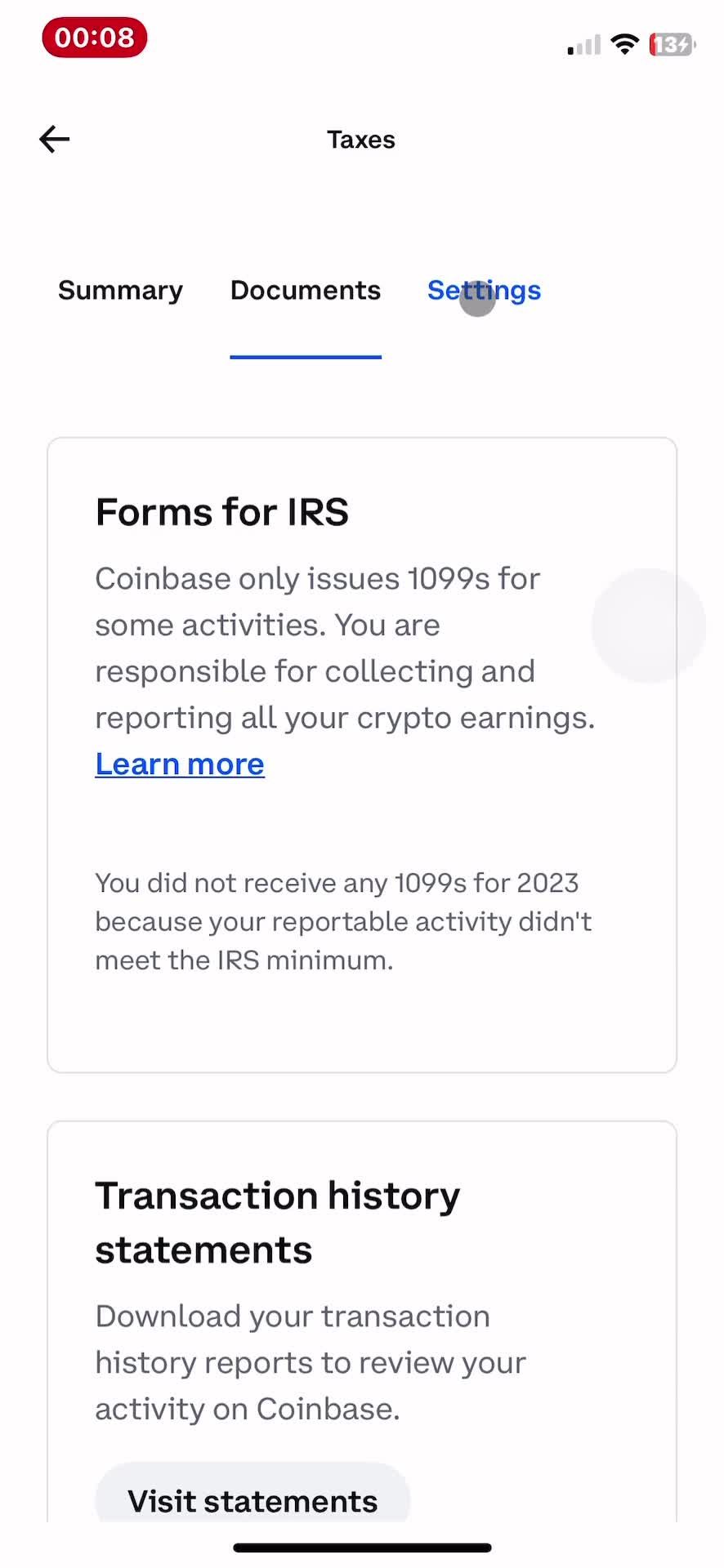 Taxes on Coinbase video thumbnail