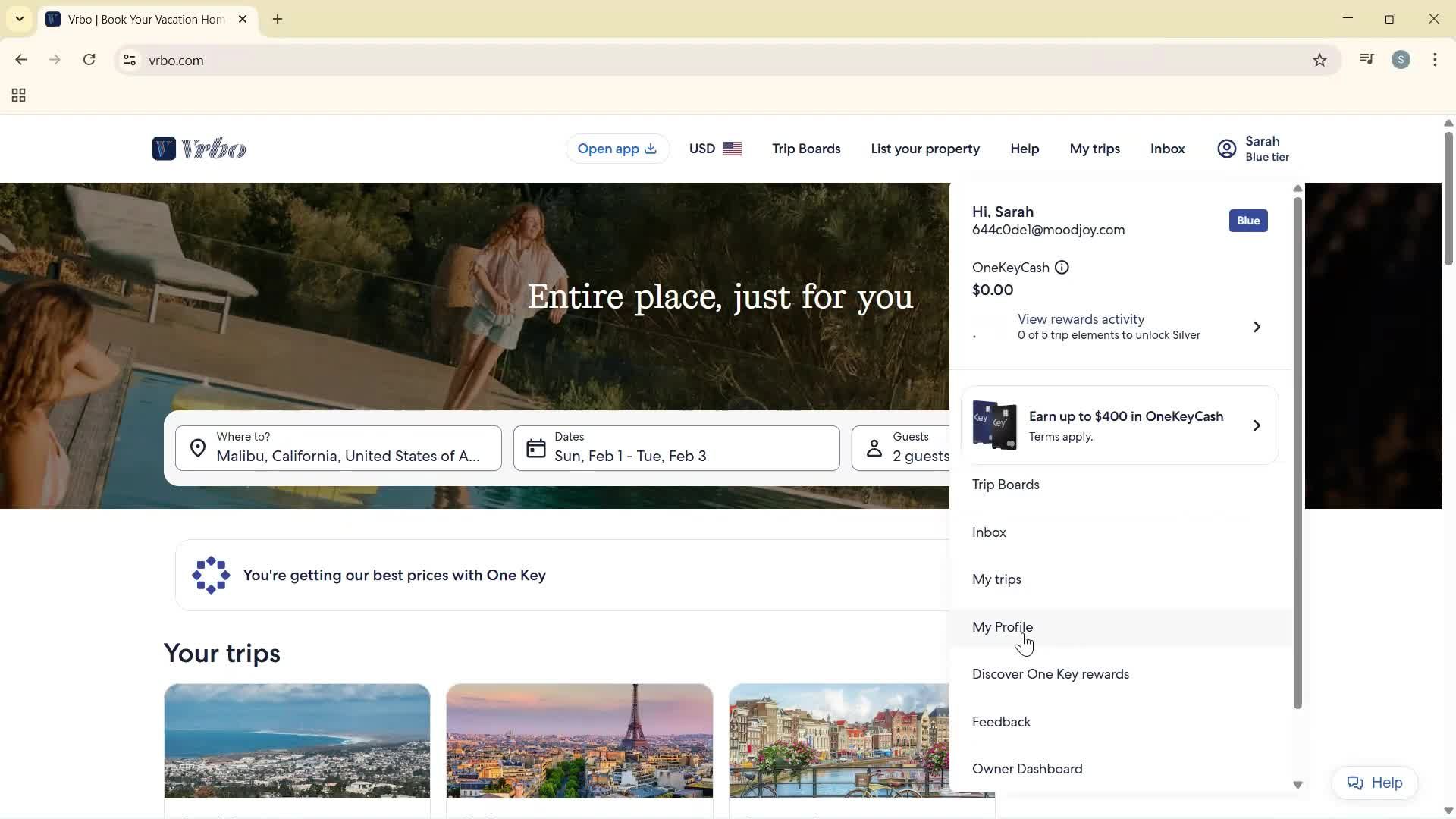 Updating your profile screenshot