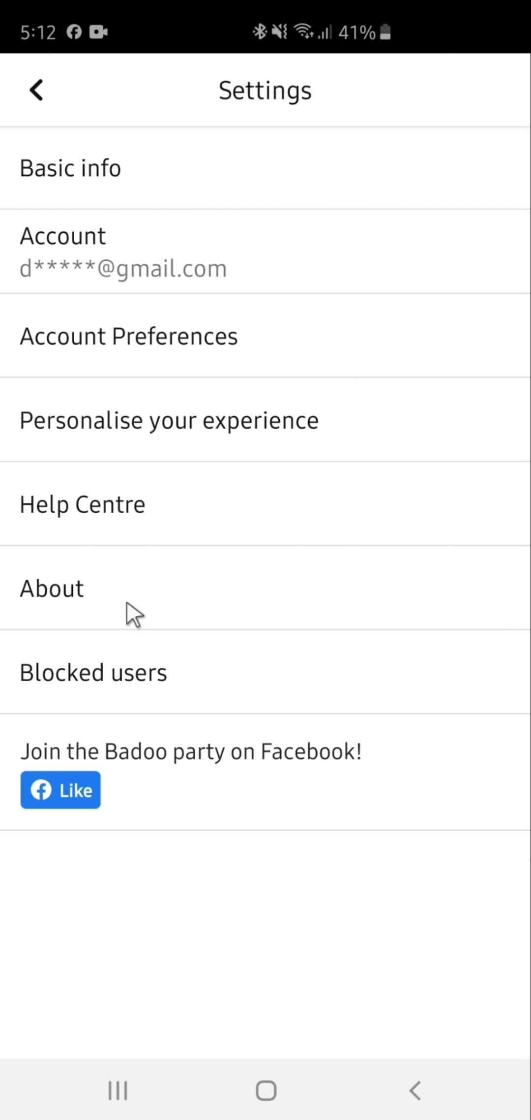 Unblocking users screenshot