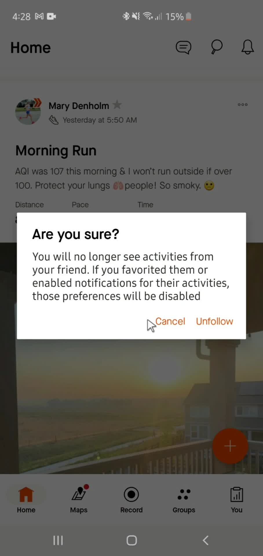 Unfollowing someone on Strava video thumbnail