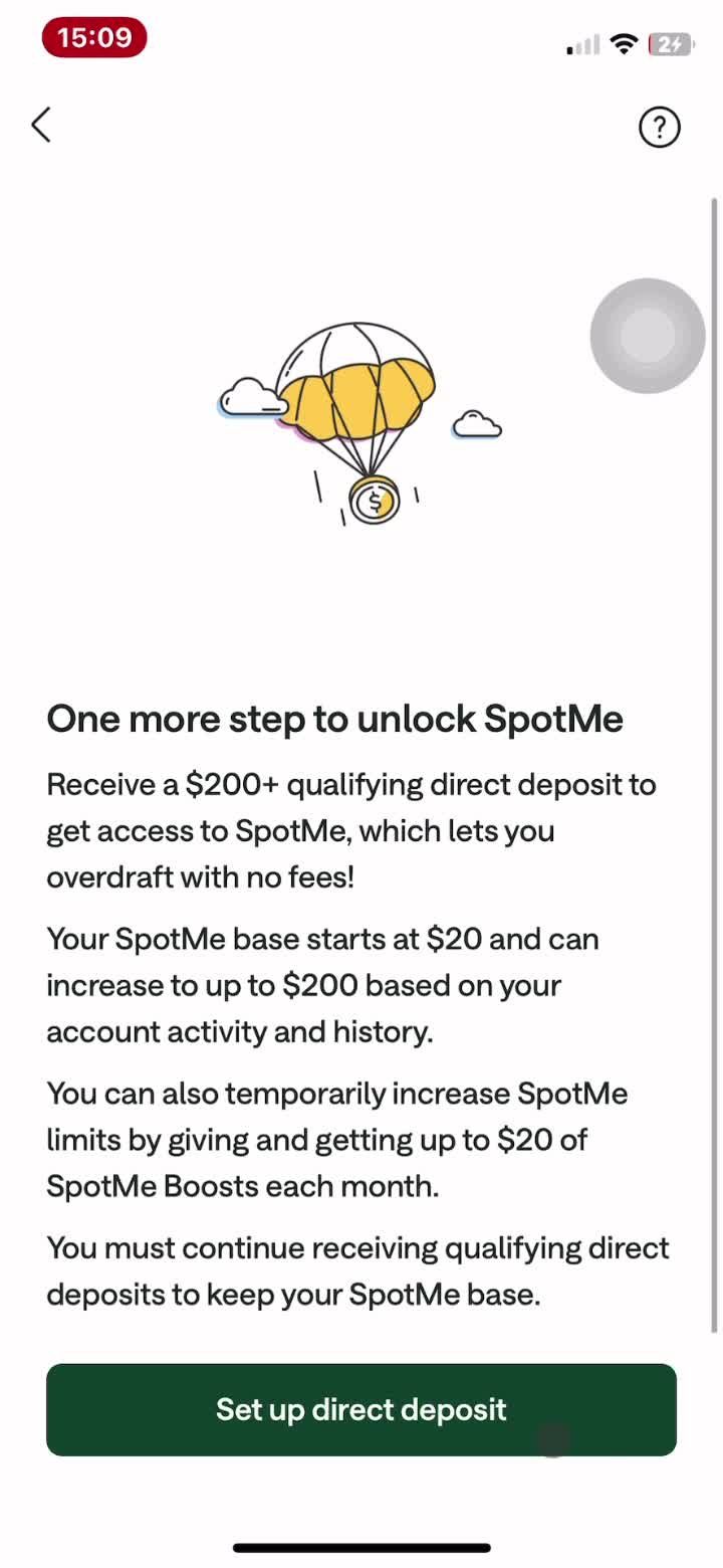 Unlocking SpotMe screenshot