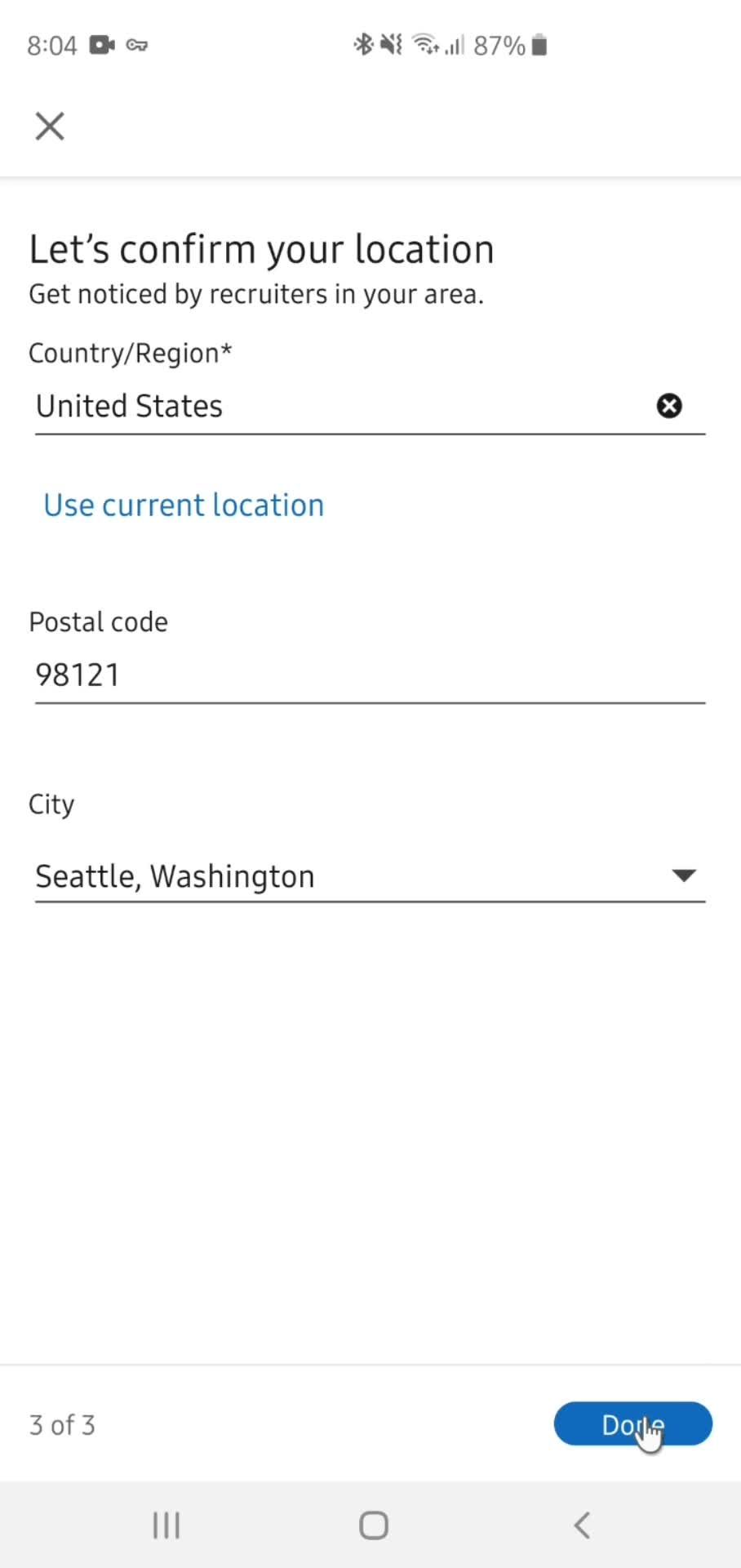 Updating your profile screenshot