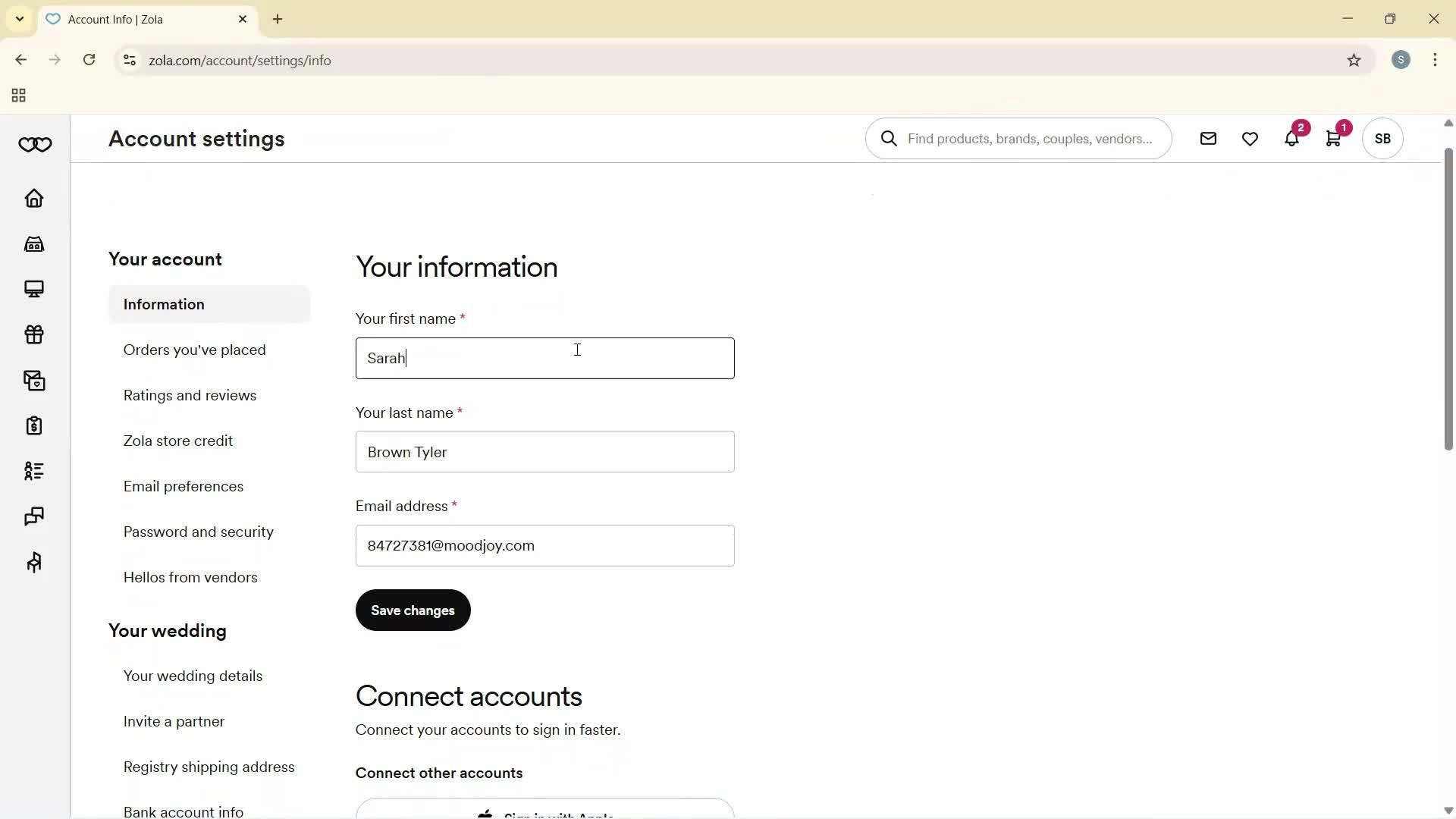 Updating your profile screenshot