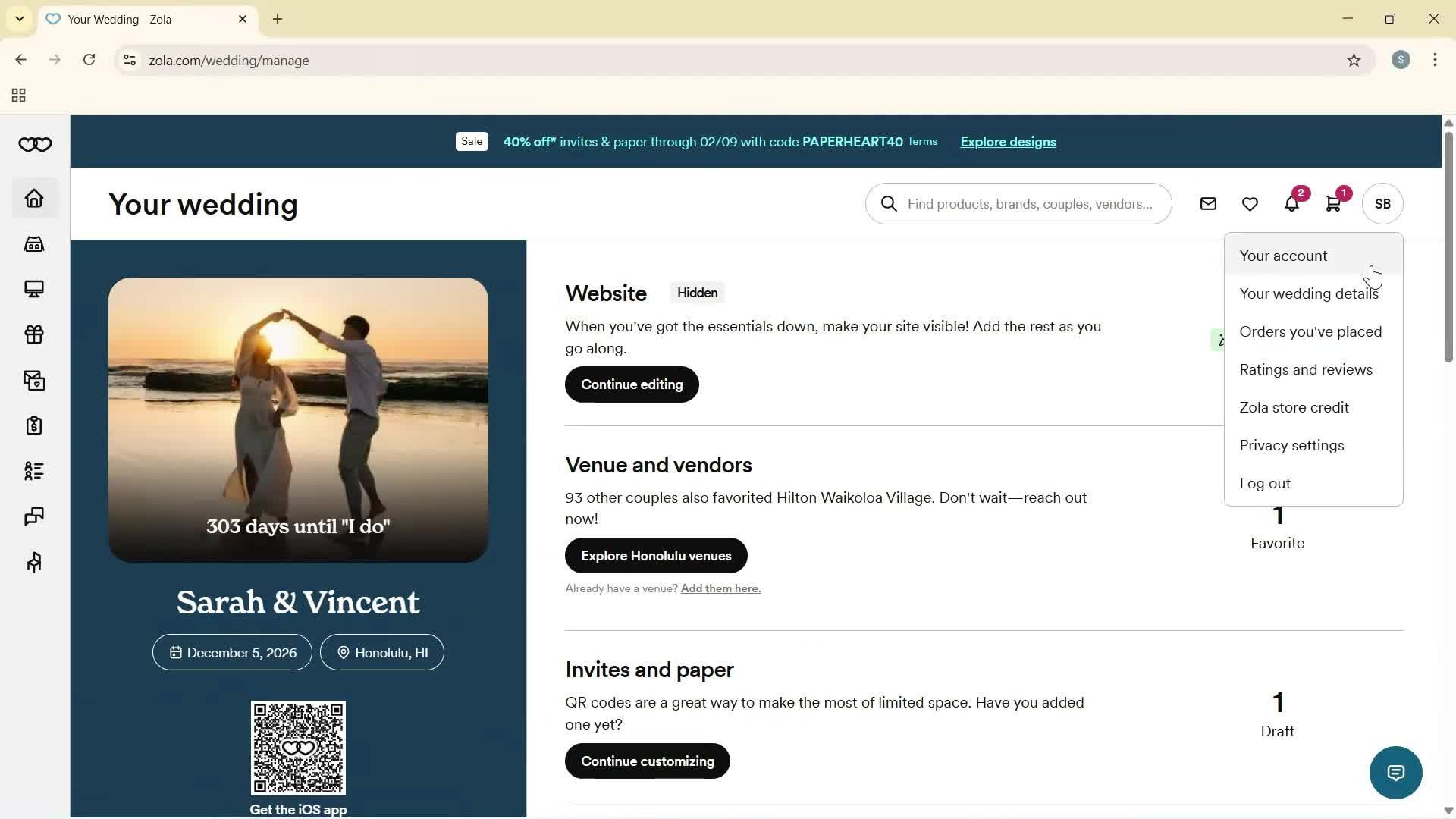 Updating your profile screenshot