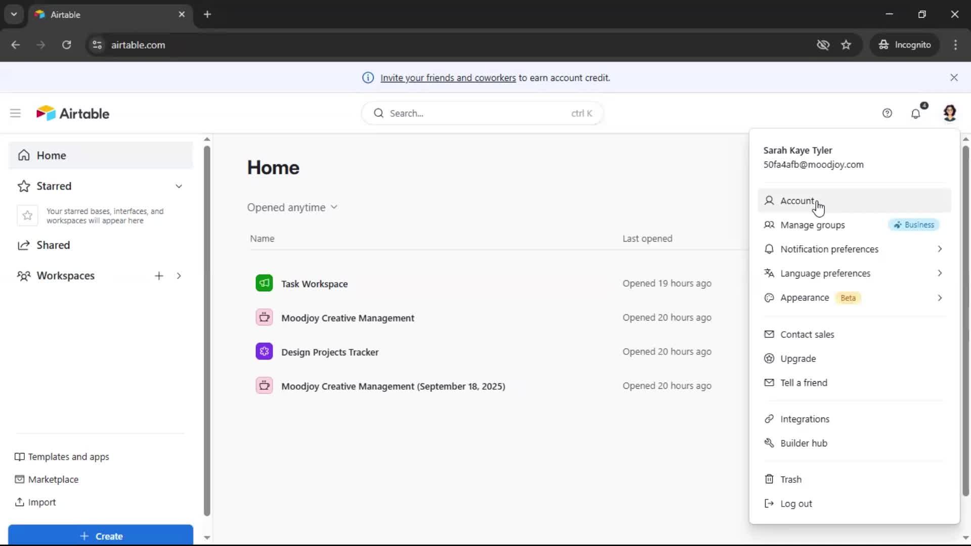 Updating payment settings screenshot