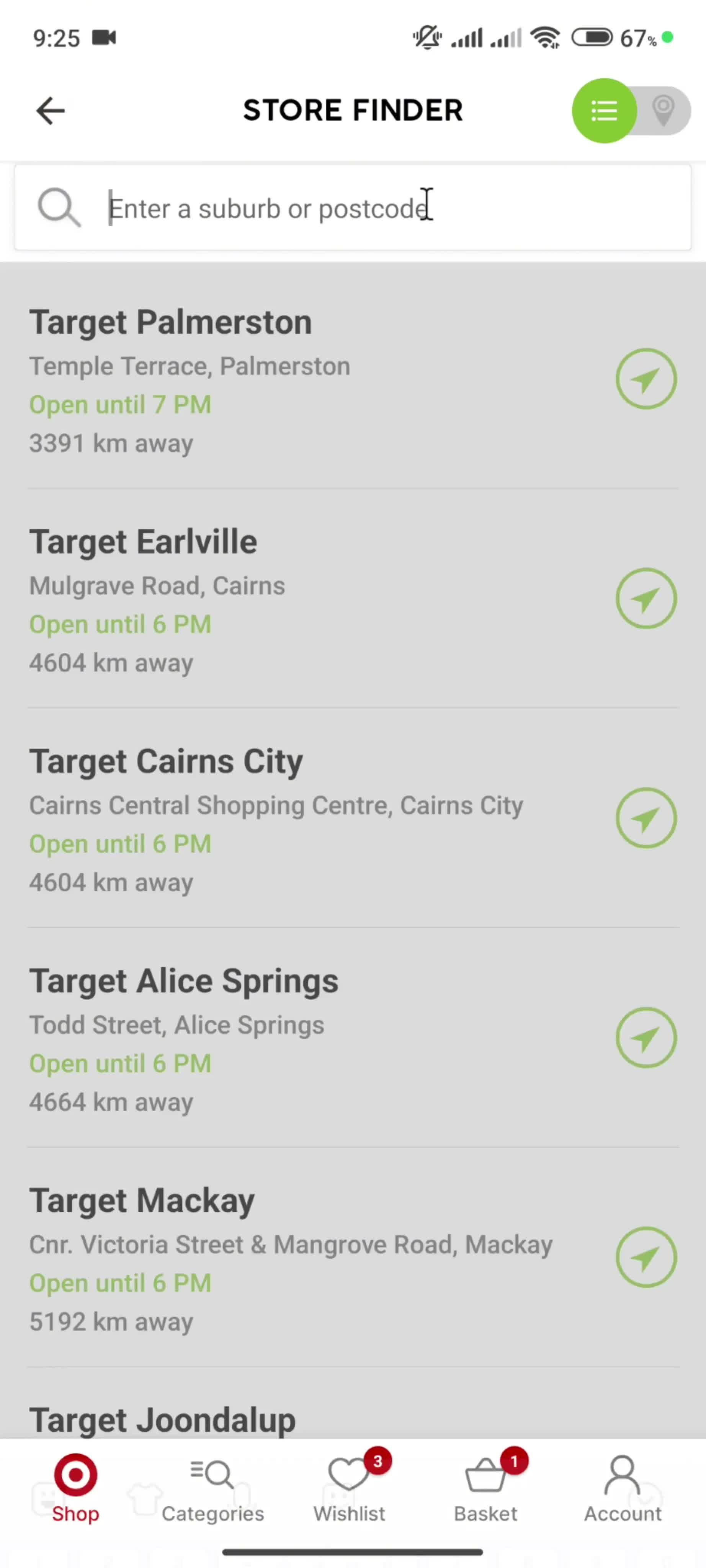 Updating preferred store on Target video thumbnail
