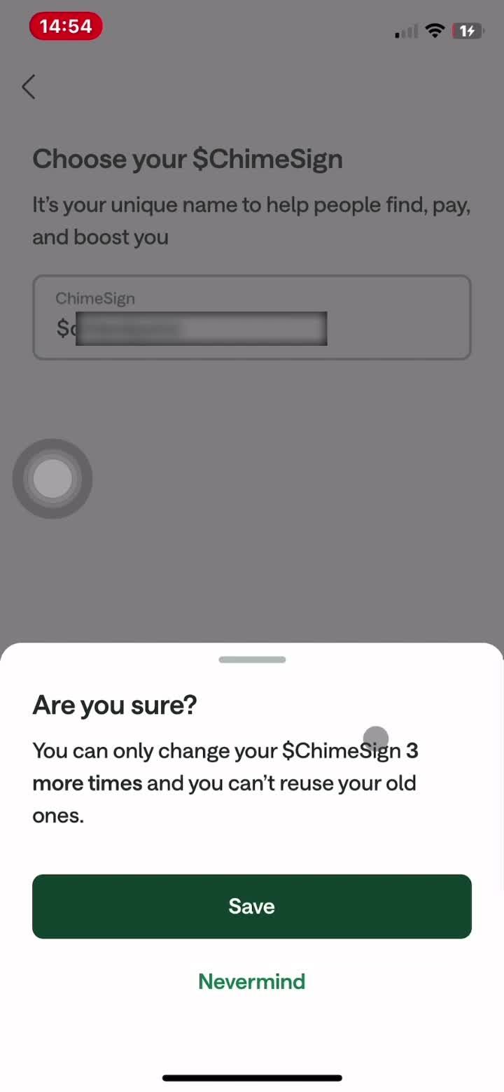 Updating your profile on Chime video thumbnail