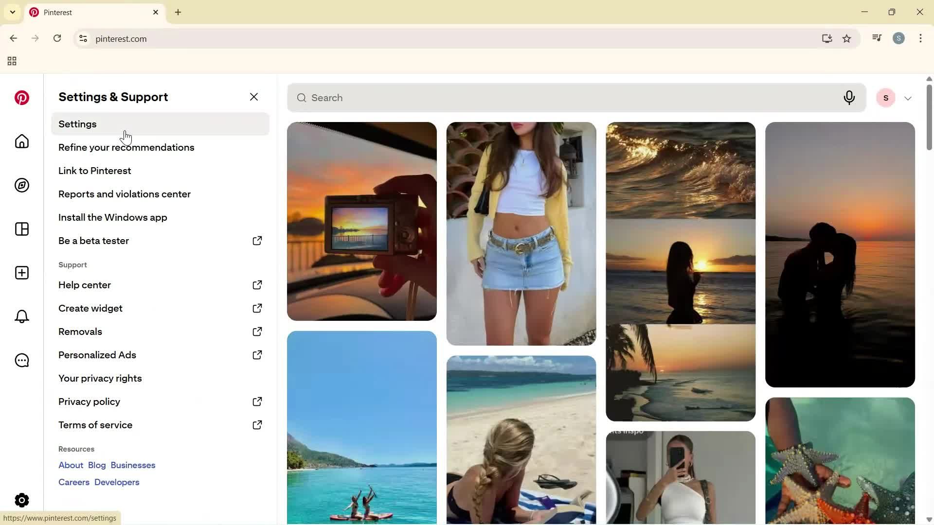 Updating your profile screenshot