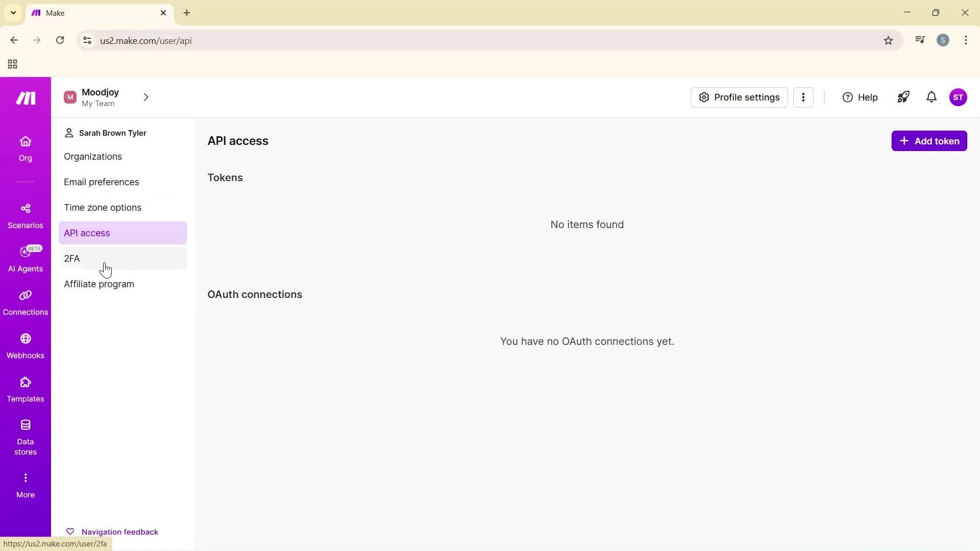 Updating your profile screenshot